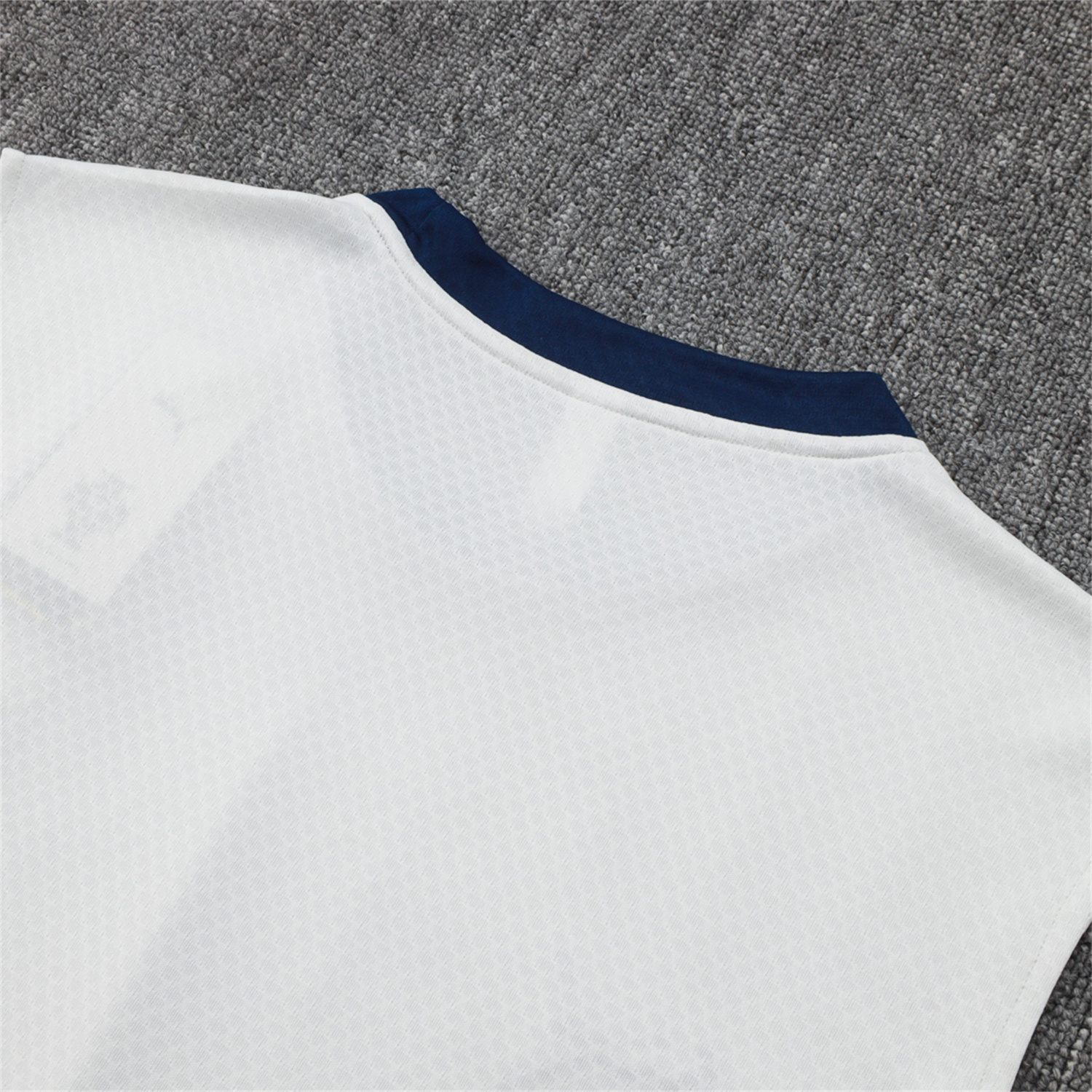 AlphaJersey-Portugal 25-26 Vest Training Set - Off White Top and Deep Blue Shorts