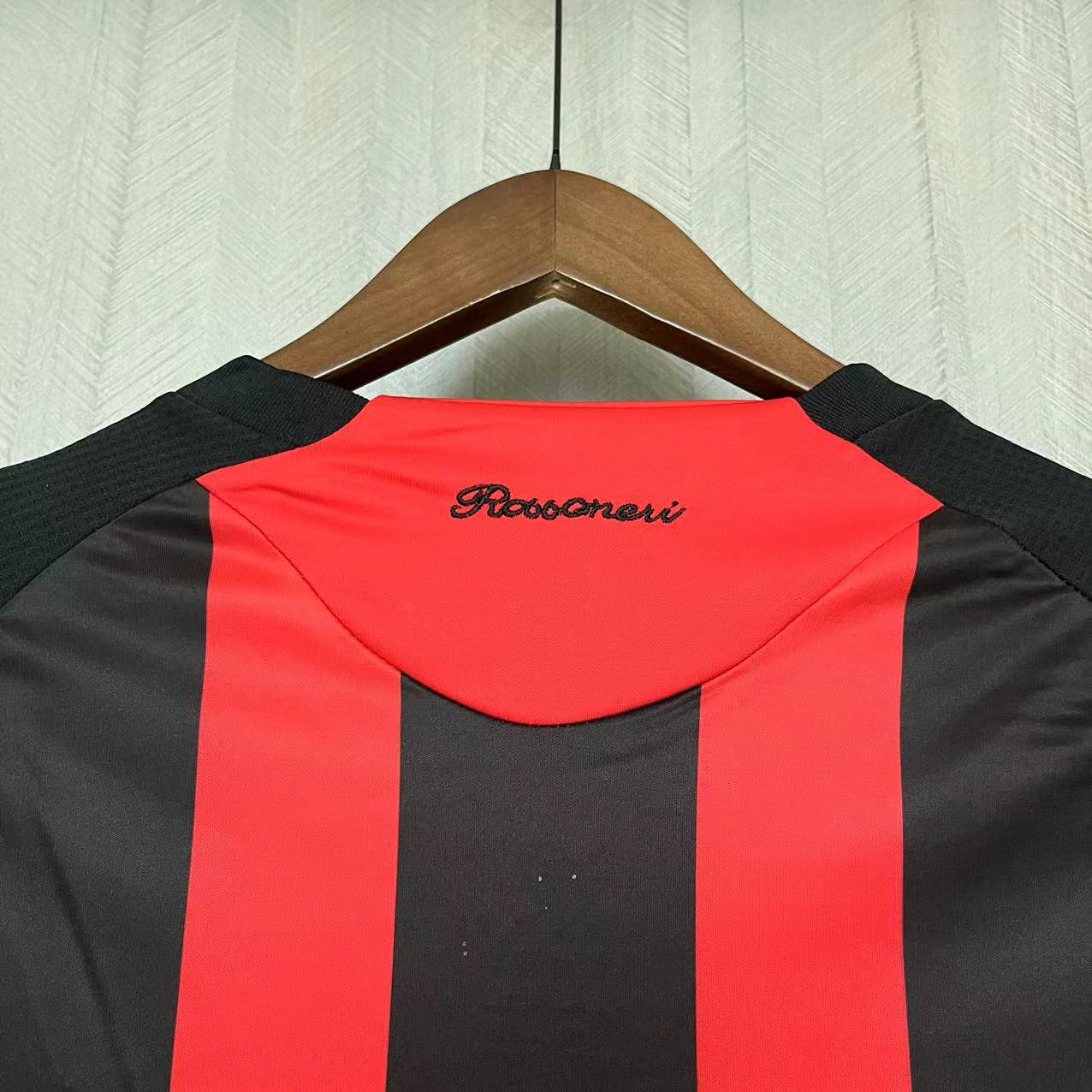 AlphaJersey-Retro AC Milan 2008-09 Home Long Sleeve Jersey