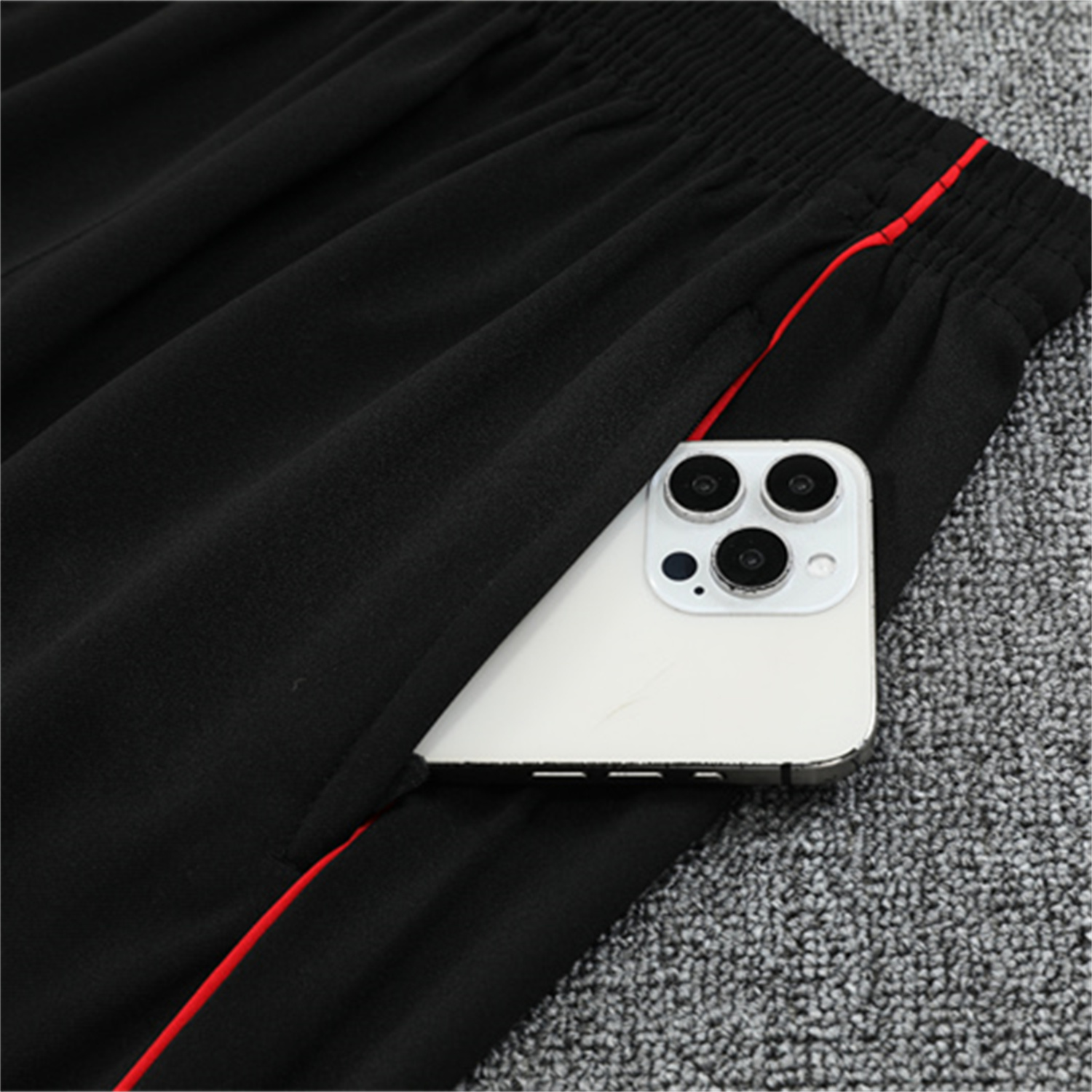 AlphaJersey-Ajax 25-26 Long Sleeve Training Set - White Top and Black Pants