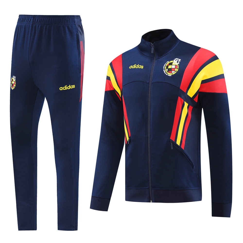 AlphaJersey-Spain 2024 Jacket Training Tracksuit - Deep Blue
