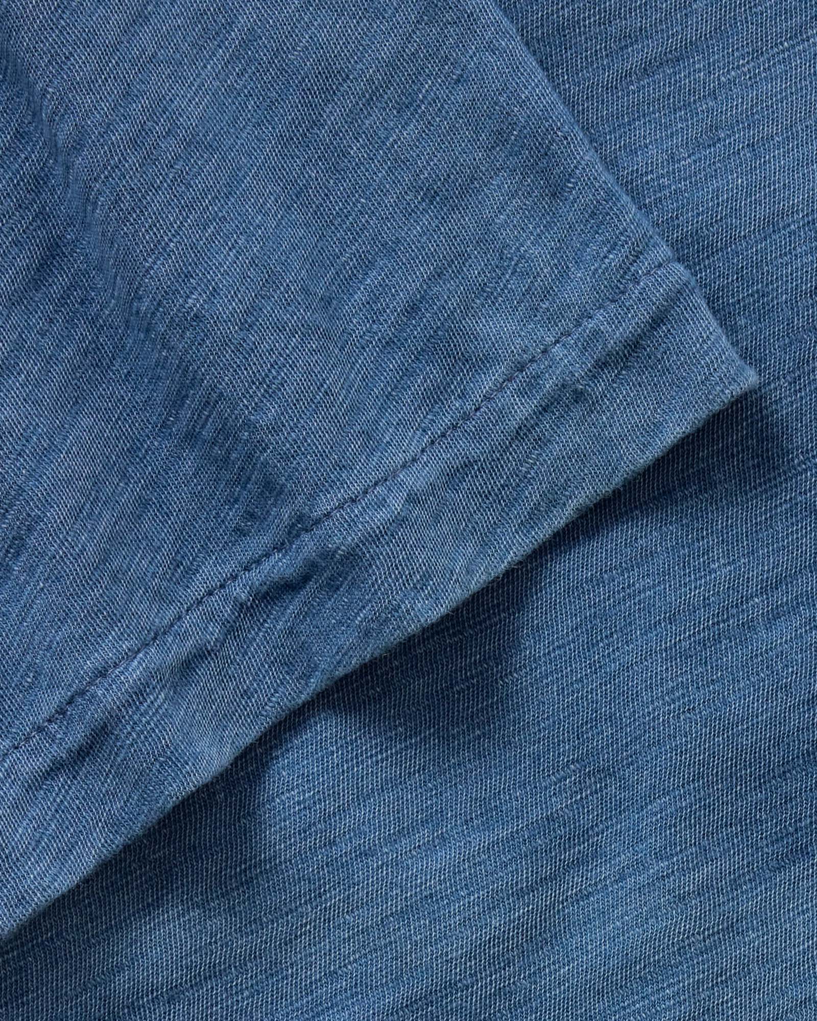 The Short Sleeve California in Washed Indigo Slub | Modern Menswear by yycbvcnbmmnbm