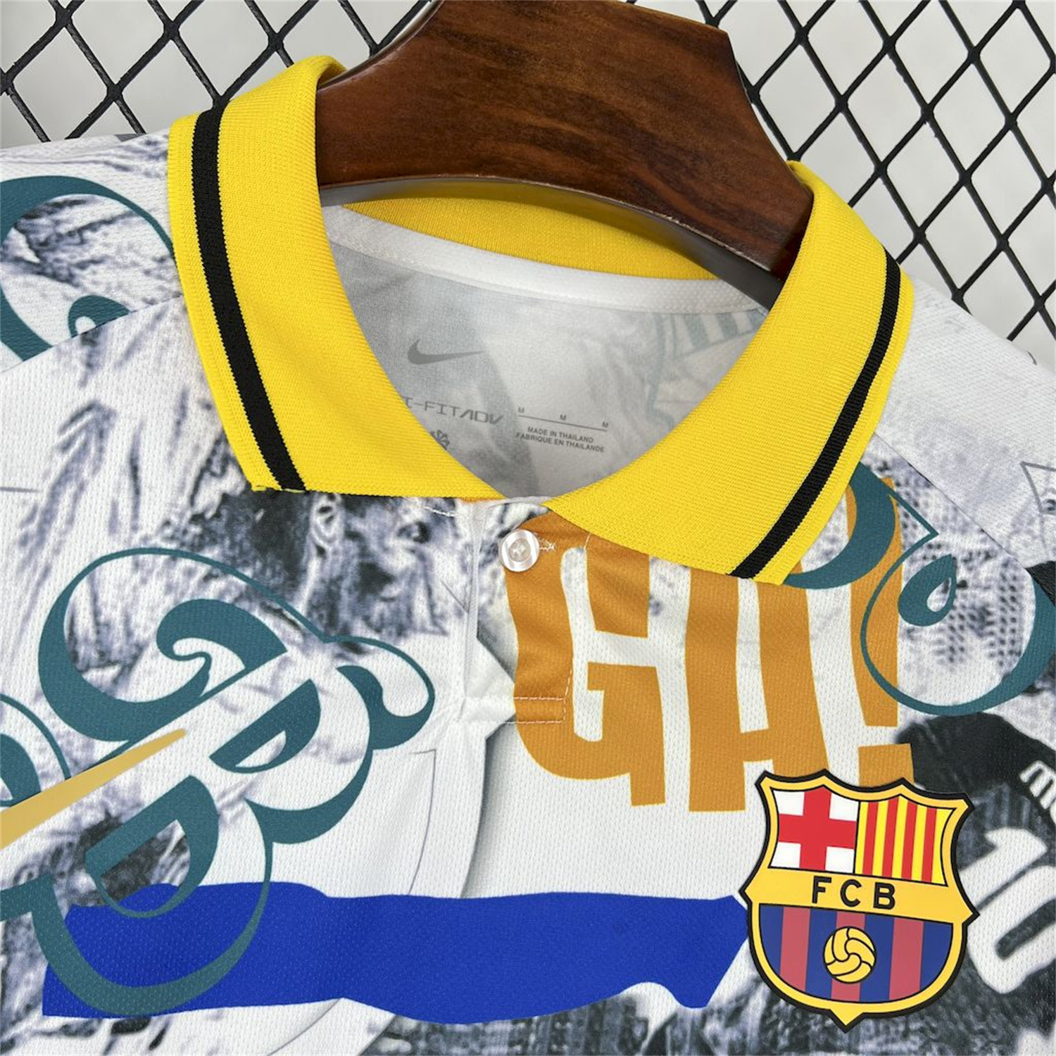 AlphaJersey-Barcelona 25-26 Ronaldo & Messi White Special Jersey - Fans Version