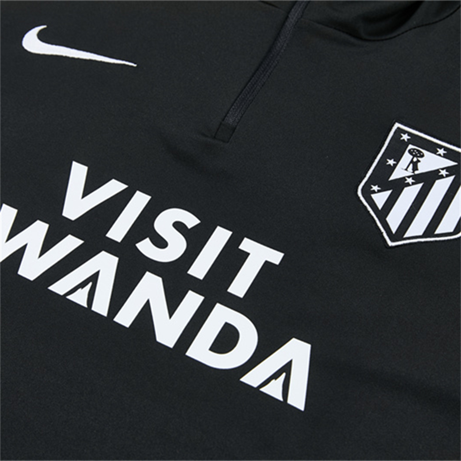 AlphaJersey-Atletico Madrid 26-27 Long Sleeve Training Set - Black Top & Black Pants