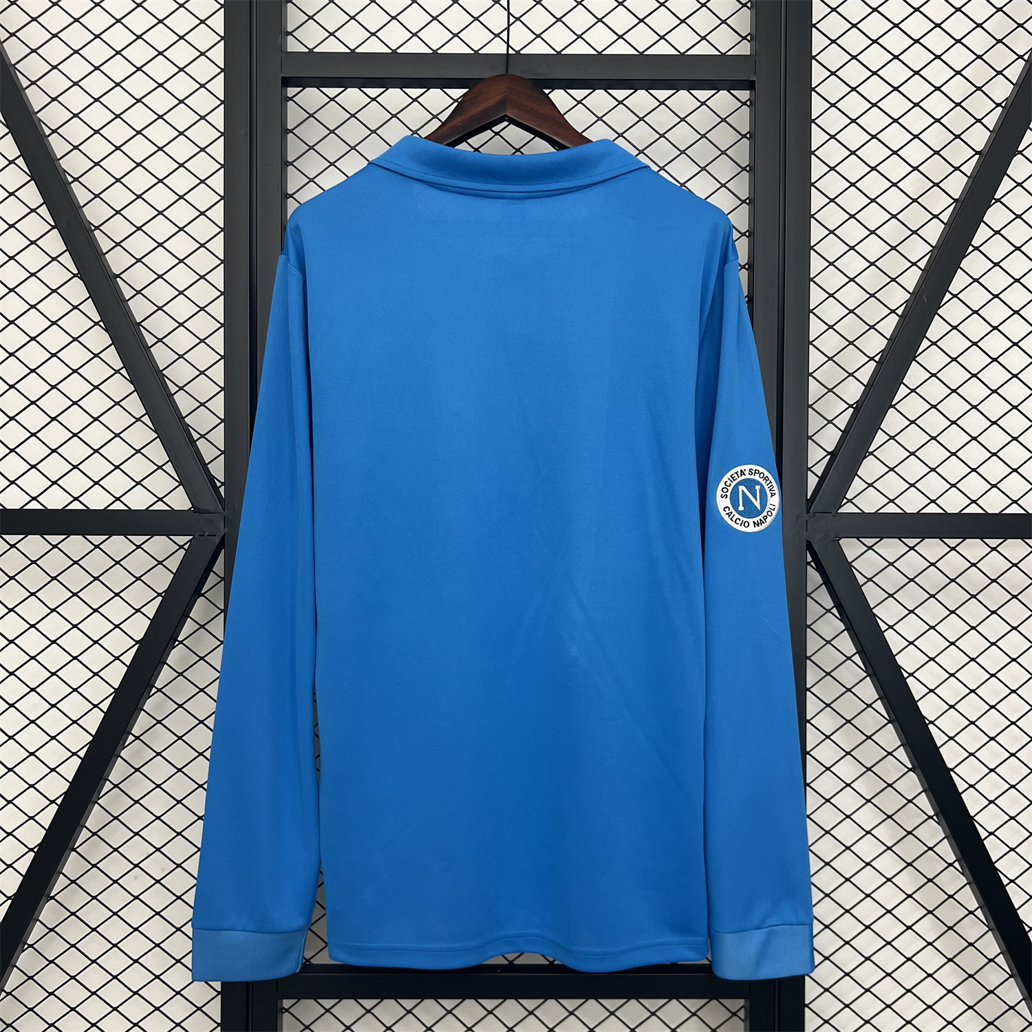 AlphaJersey-Retro Napoli 1987-88 Home Long Sleeves Jersey