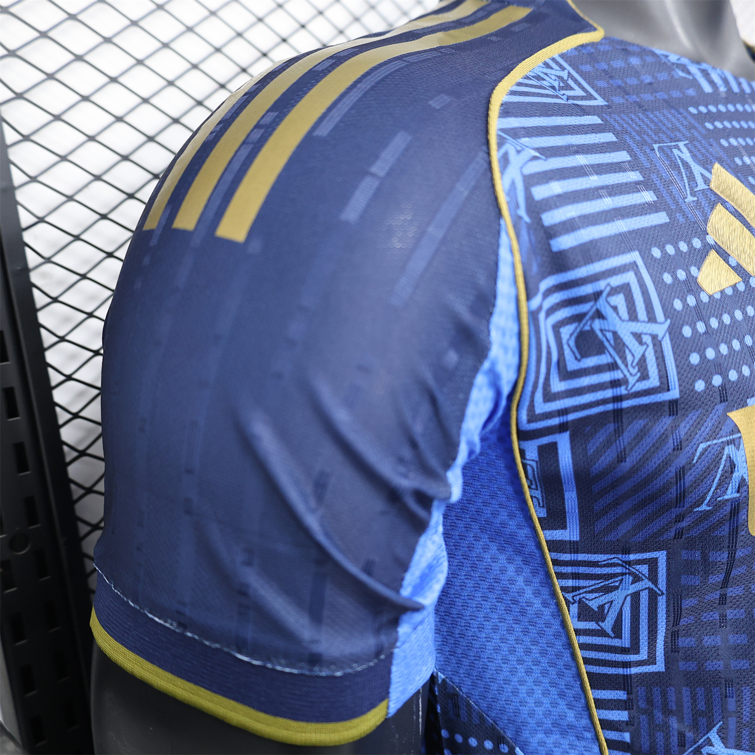 AlphaJersey-Real Madrid 25-26 Blue Gold Special Edition Jersey - Player Version