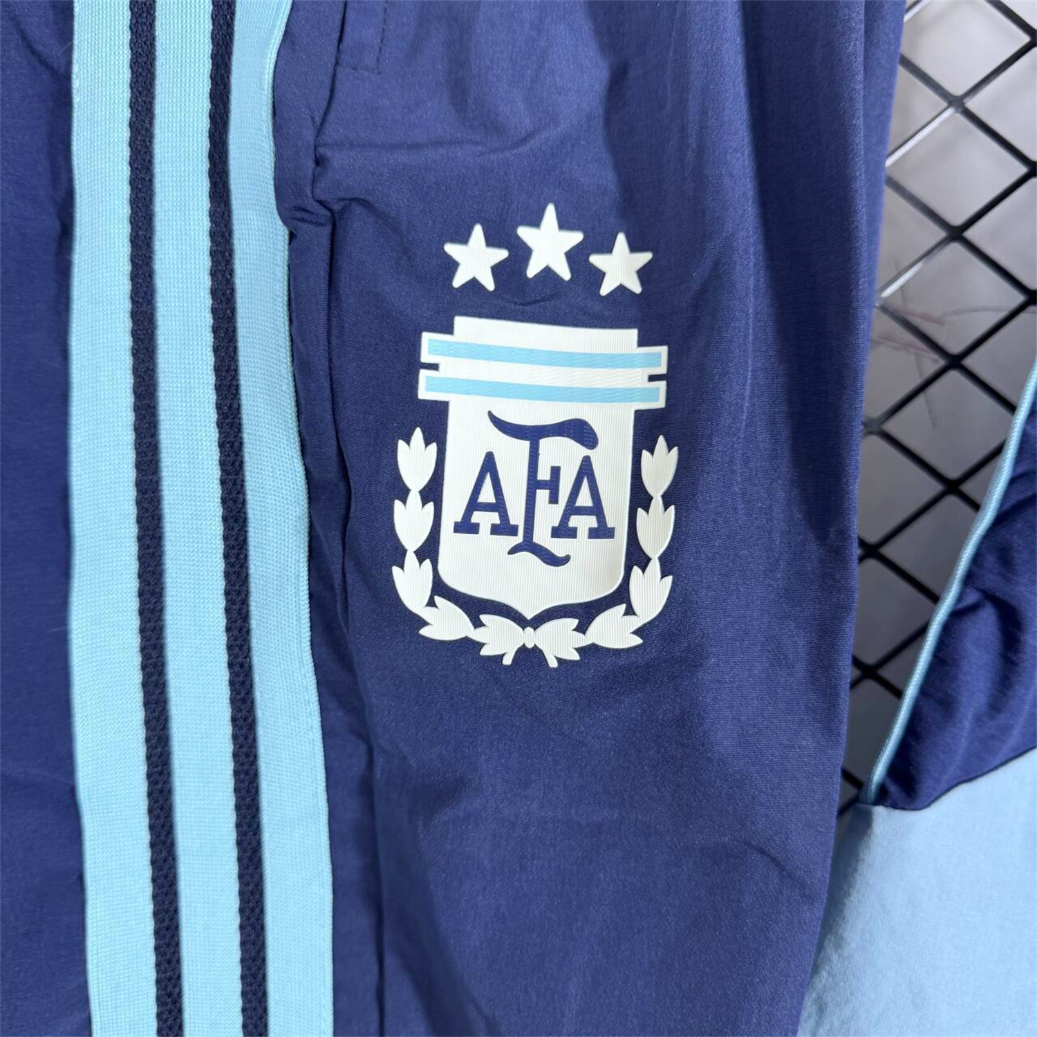 AlphaJersey-Argentina 2026 Windbreaker Training Set - Dark Blue Top and Pants