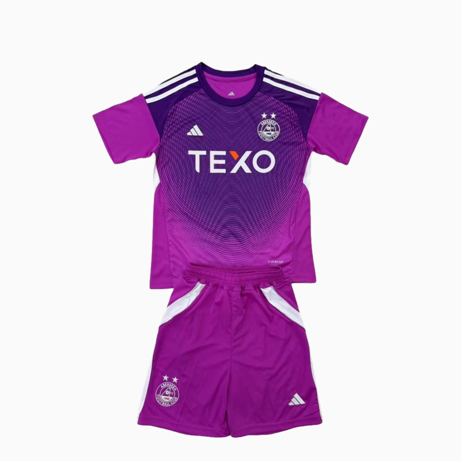 AlphaJersey-Aberdeen 25-26 Purple Goalkeeper Men's Adult Jersey Set - Fans Version