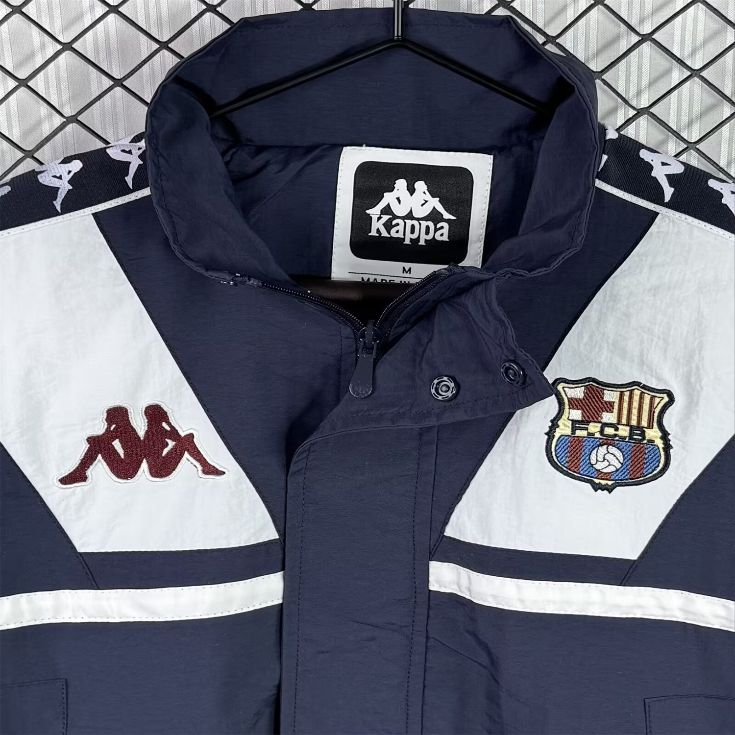 AlphaJersey-Retro Barcelona 1994-95 Windbreaker Jacket - Black