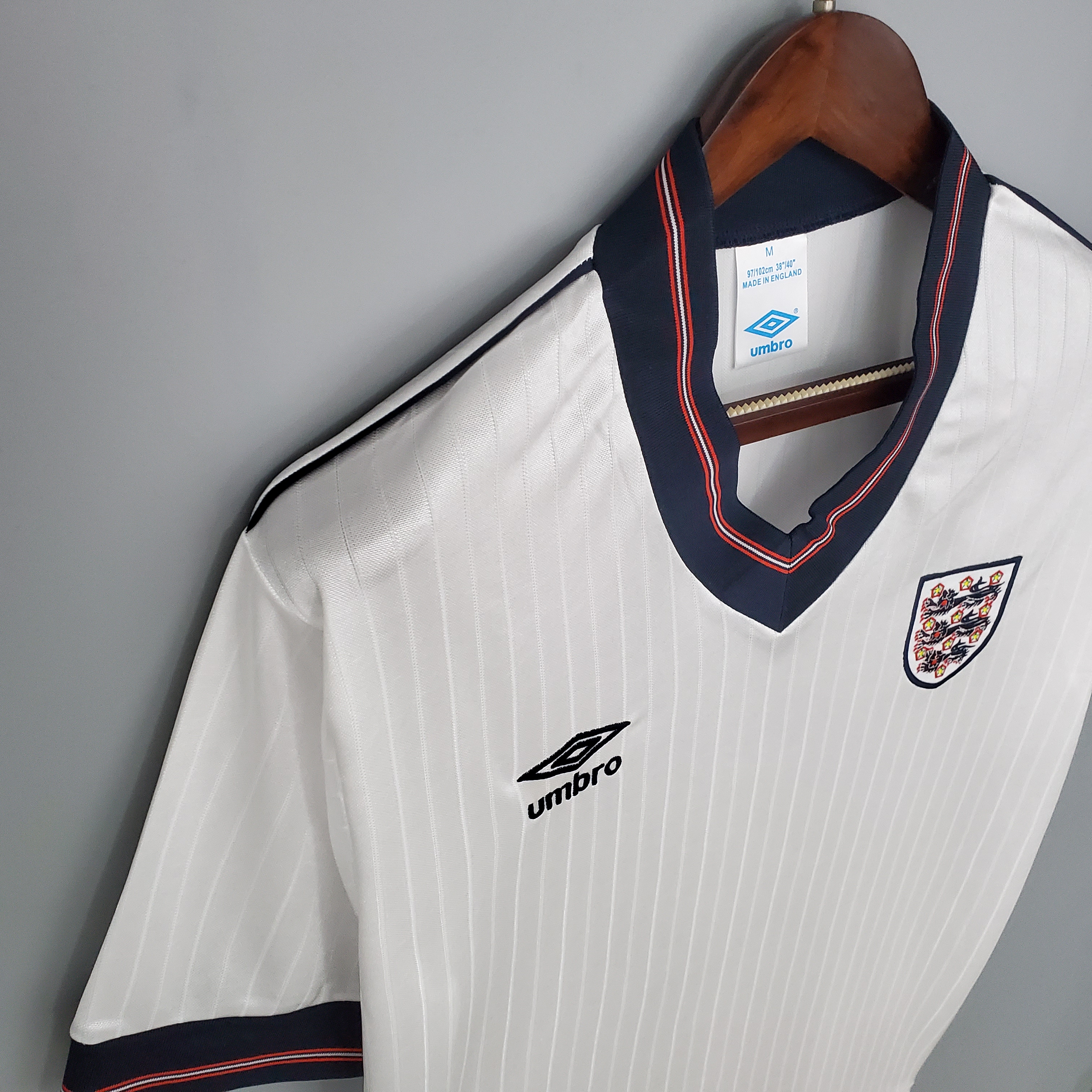 AlphaJersey-Retro England 1984-87 Home Stadium Jersey