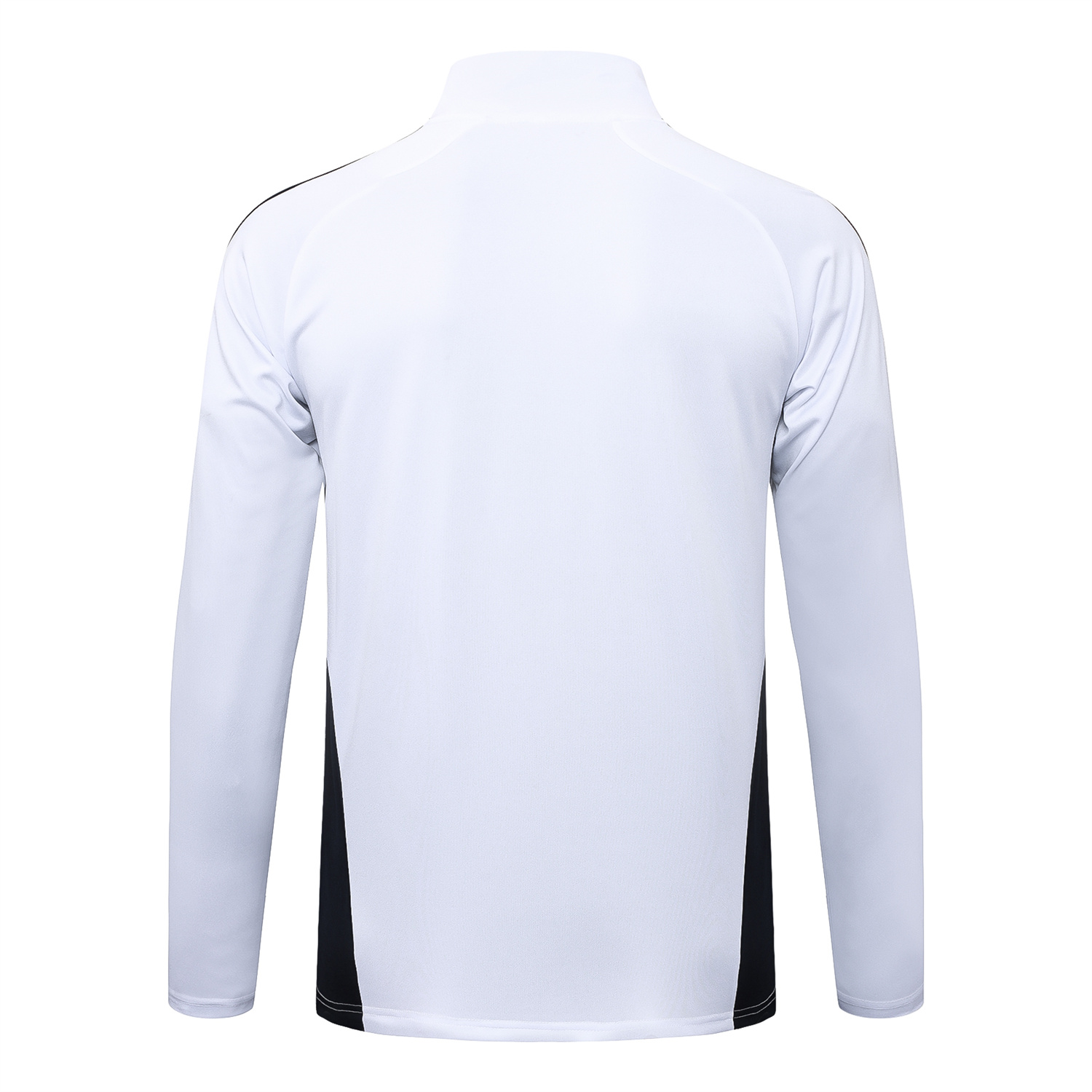 AlphaJersey-Real Madrid 25-26 Long Sleeve Training Set - White Urban Purist Style and Deep Blue Pants