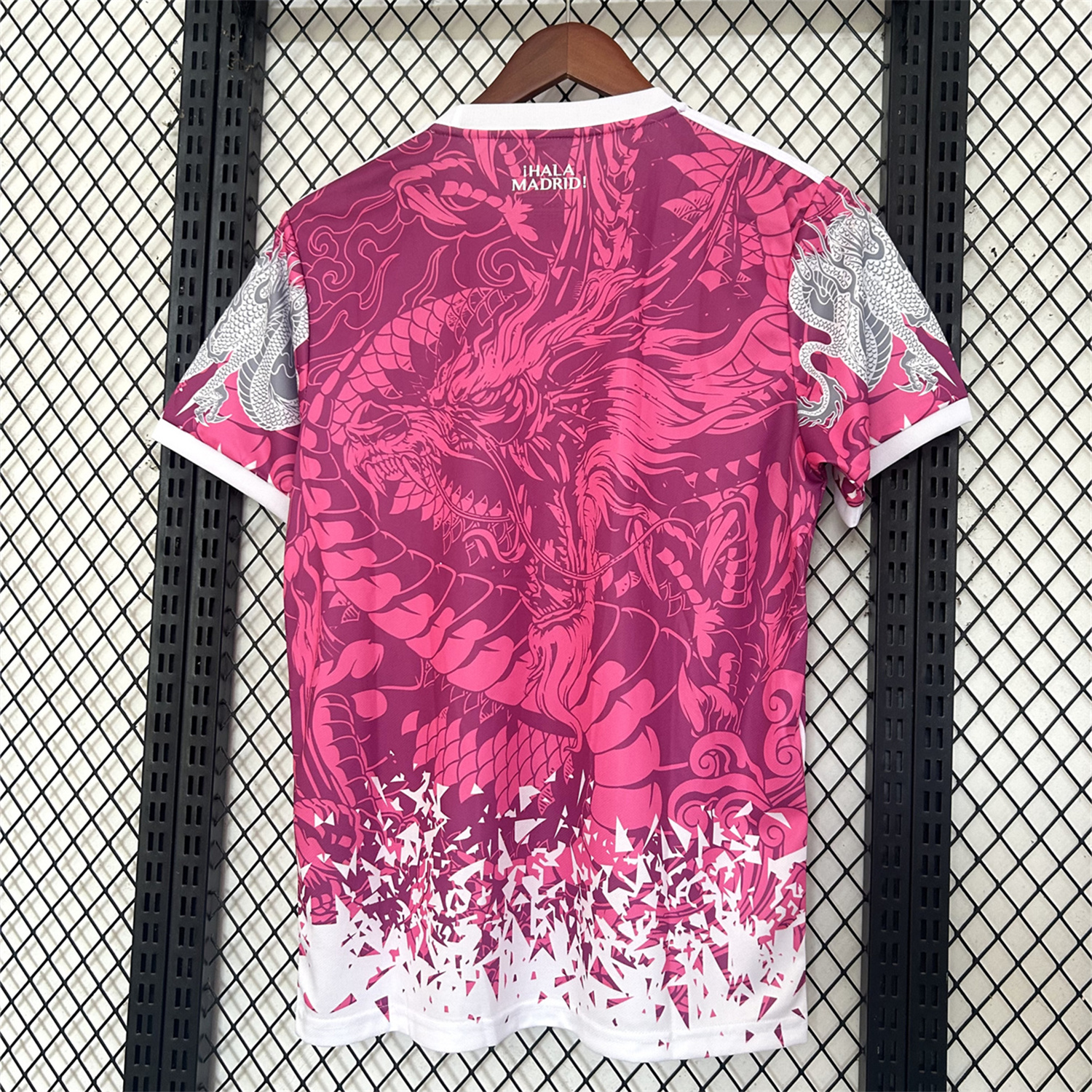 AlphaJersey-Real Madrid 25-26 White Dragon Pink Special Jersey - Fans Version