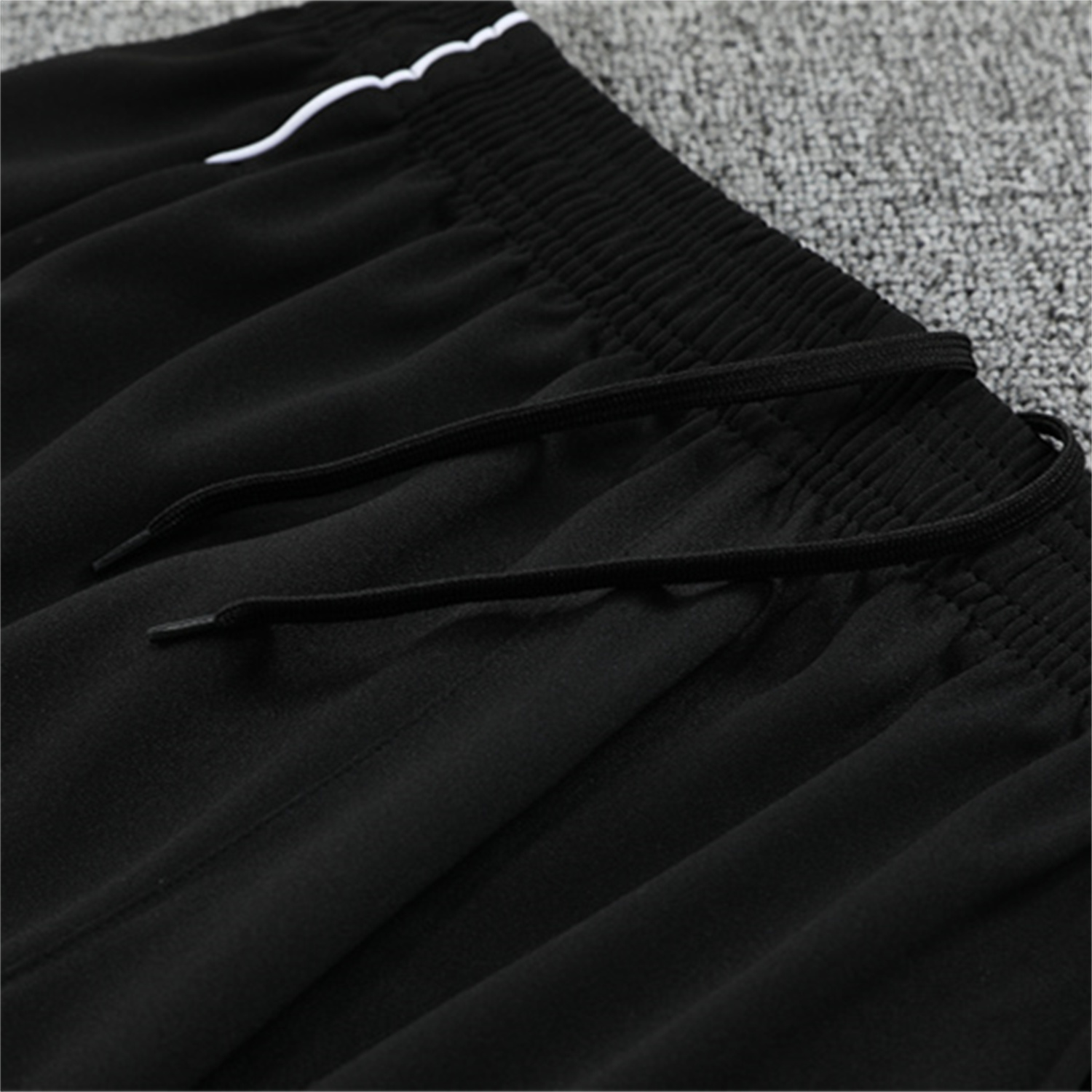 AlphaJersey-Japan 25-26 Kids Long Sleeve Training Set - Light Grey Top and Black Pants