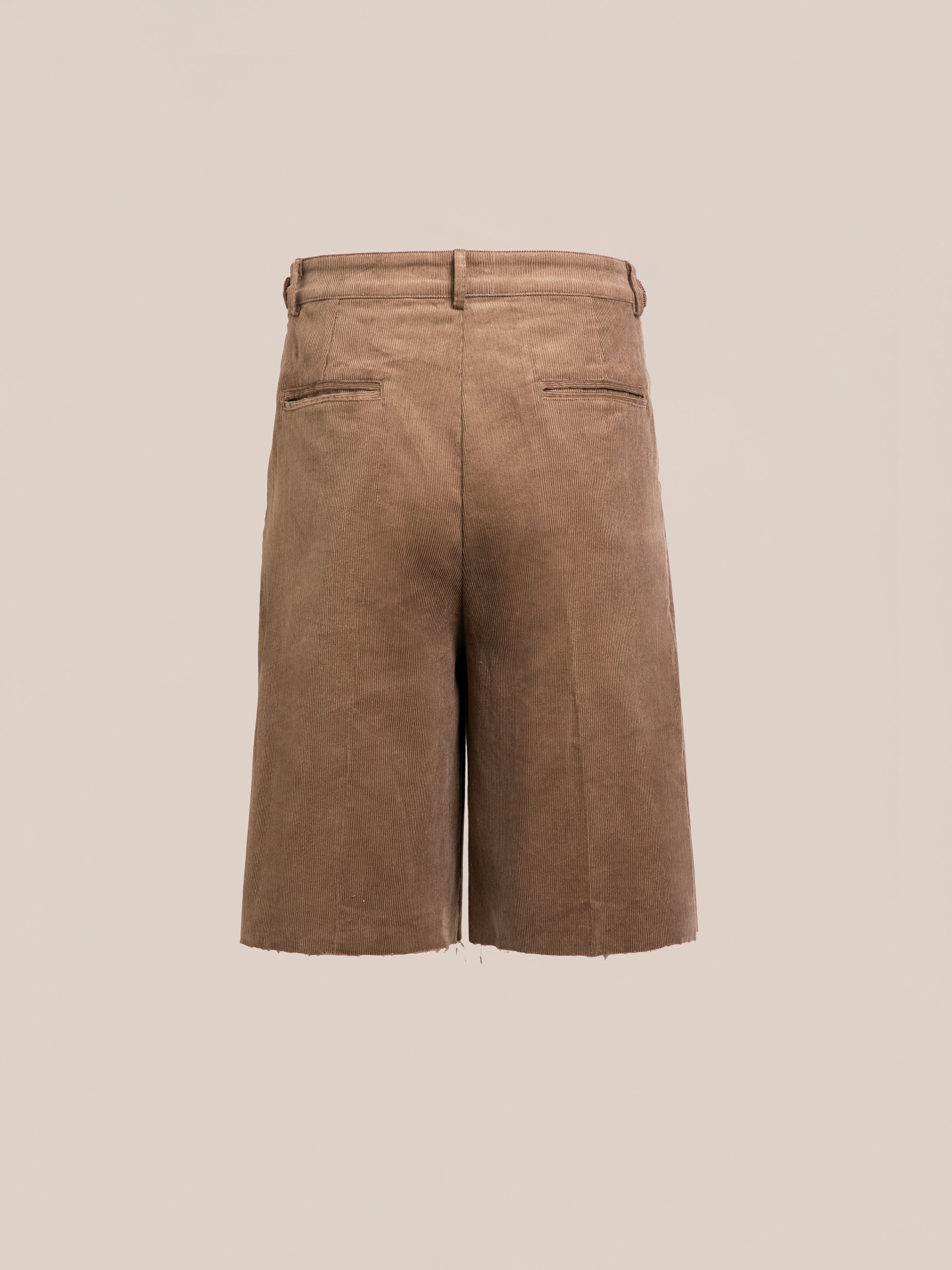 Corduroy Pleated Trouser Shorts | Modern Menswear by yycbvcnbmmnbm