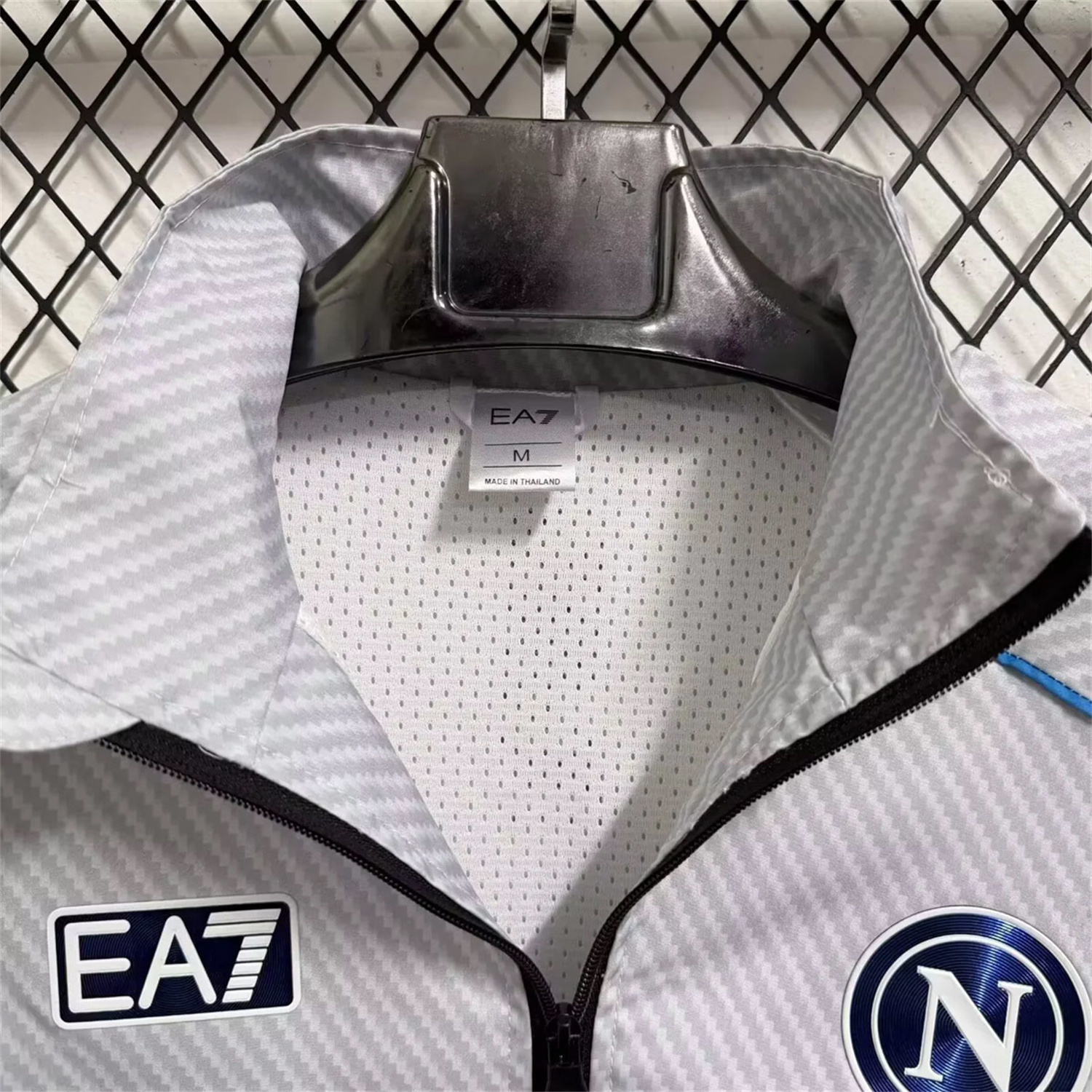 AlphaJersey-Napoli 25-26 Windbreaker Jacket - Gray