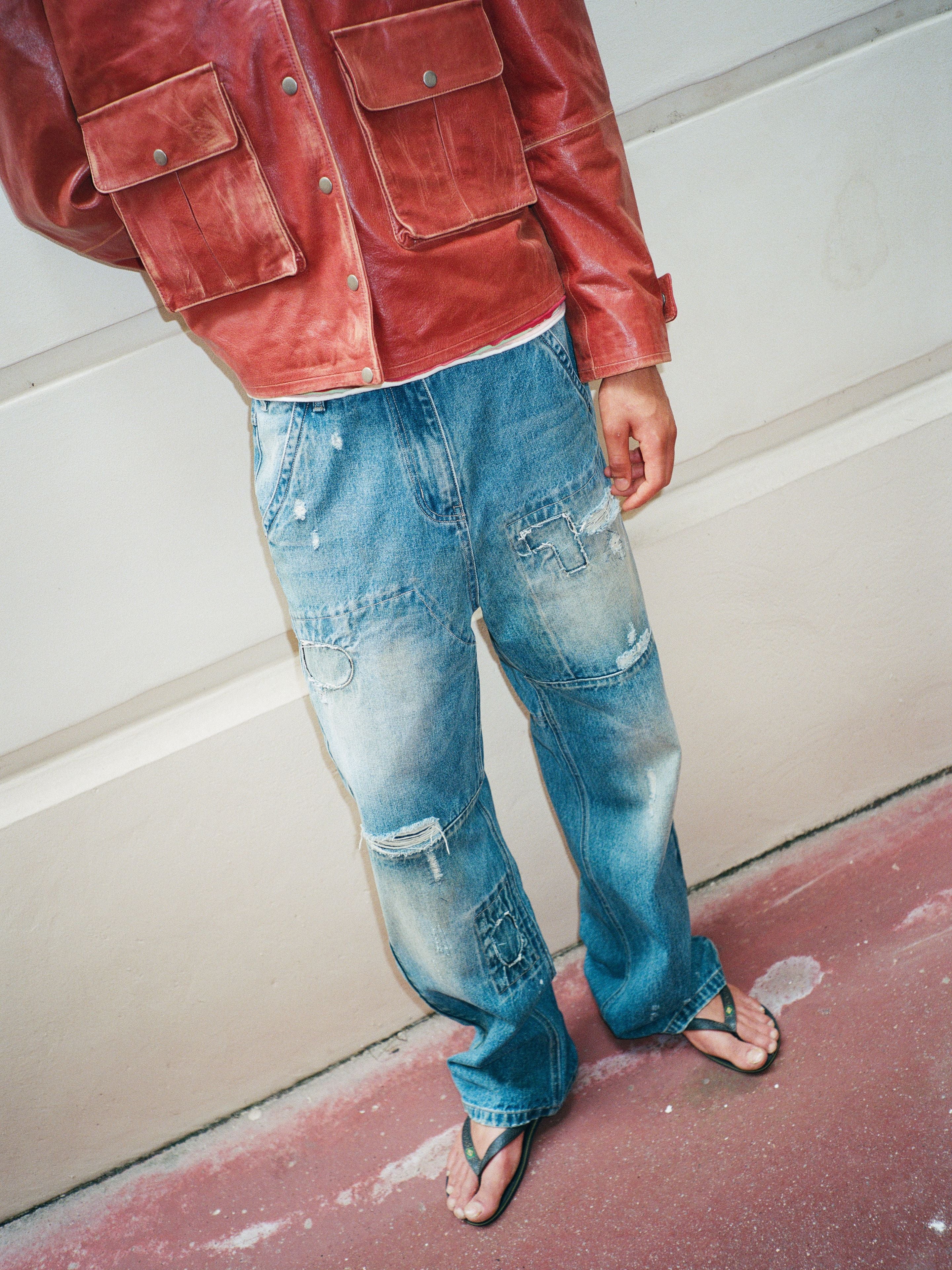 Painter Repaired Jeans | Modern Menswear by yycbvcnbmmnbm