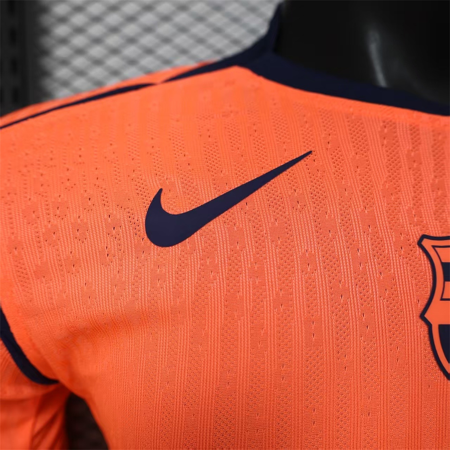 AlphaJersey-Barcelona 25-26 Third Orange Long Sleeves Jersey - Player Version