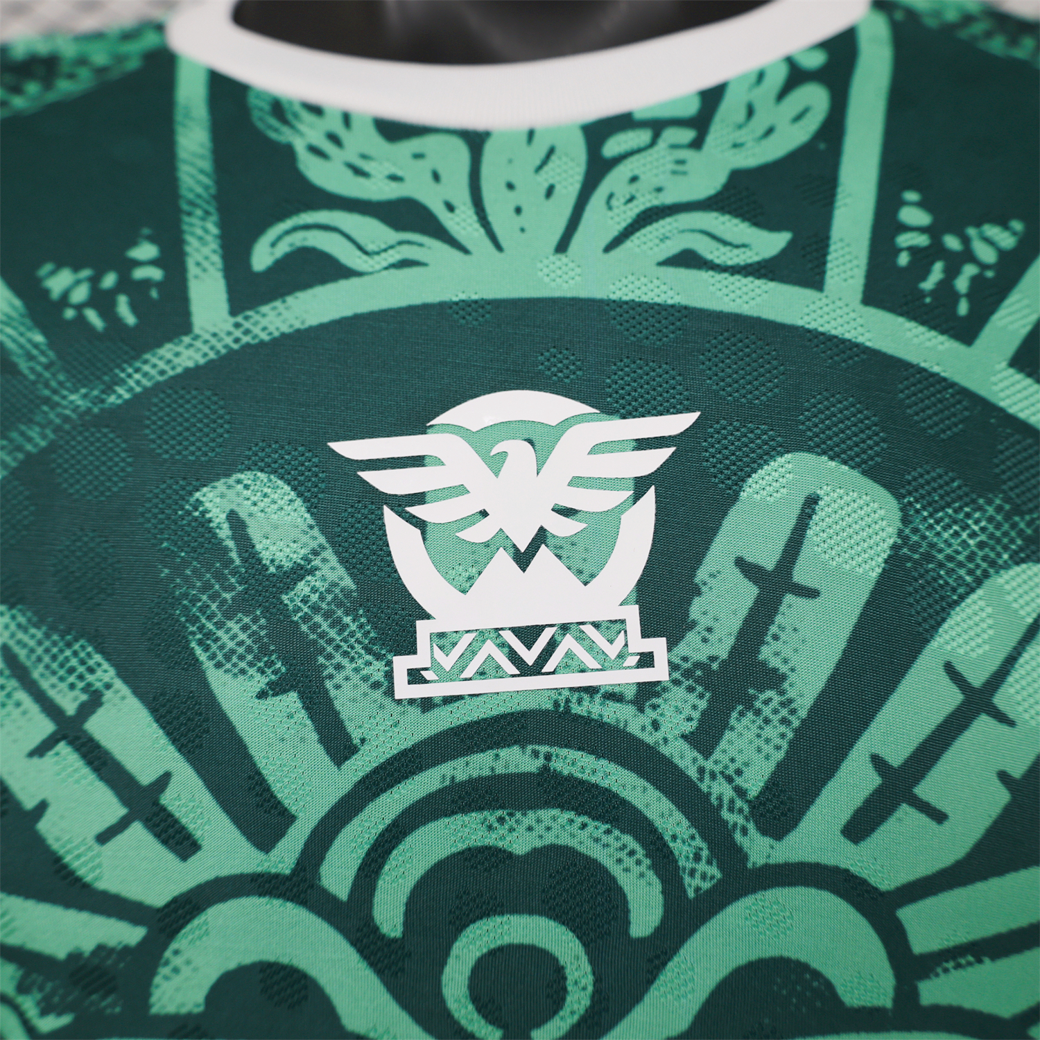 AlphaJersey-Mexico 2026 Green Totem Special Jersey - Player Version