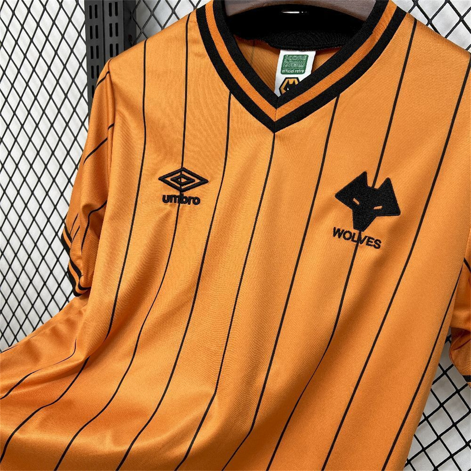 AlphaJersey-Retro Wolverhampton Wanderers Wolves 1985-86 Home Jersey