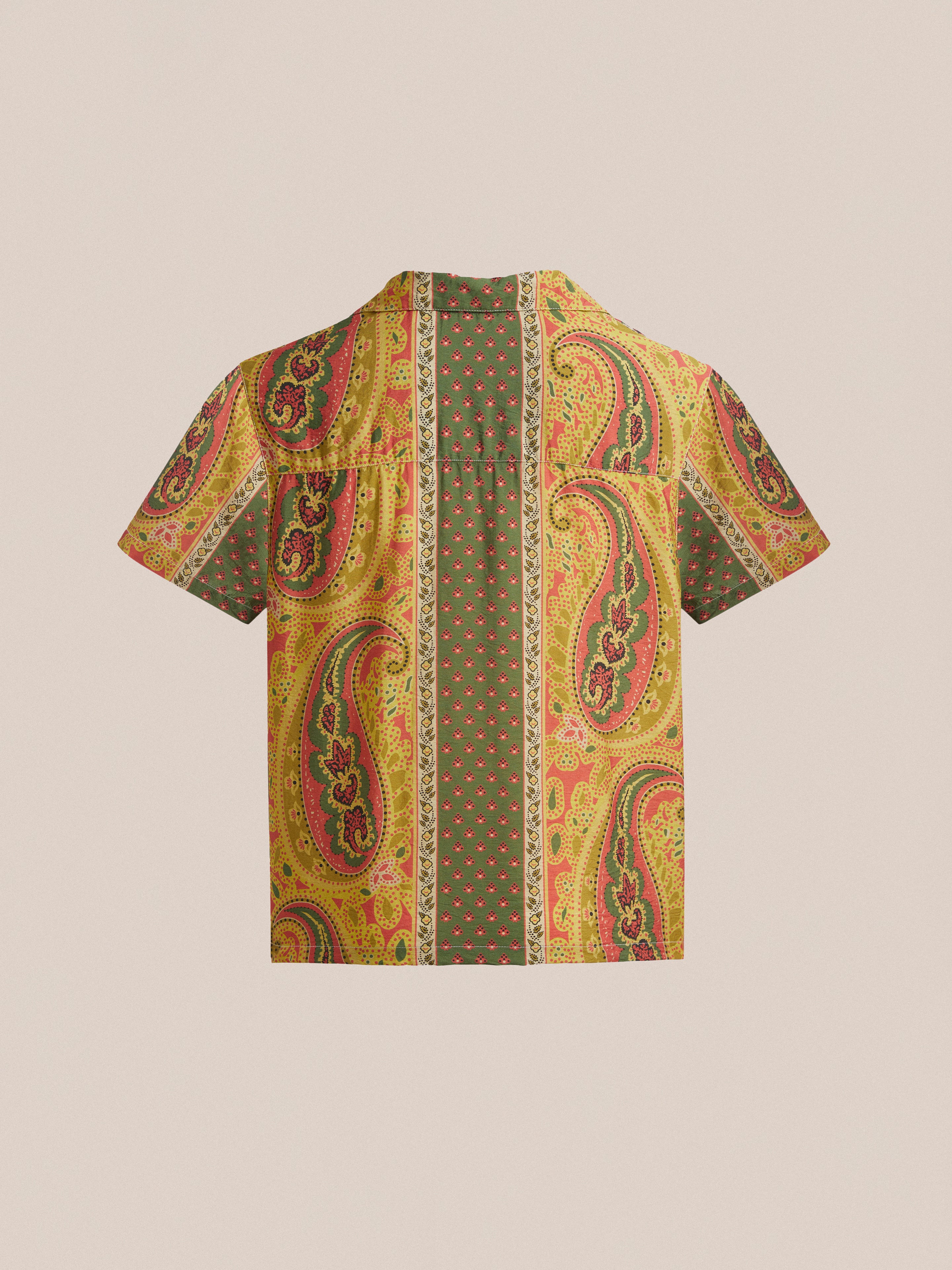 Pench Paisley SS Camp Shirt | Modern Menswear by yycbvcnbmmnbm
