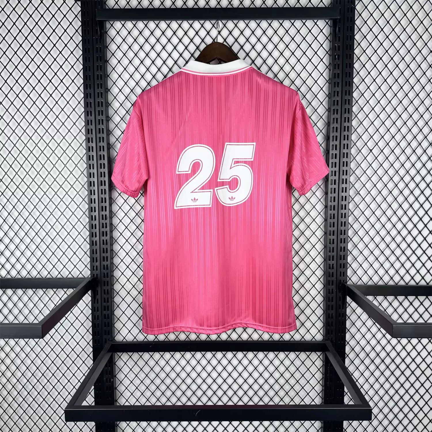 AlphaJersey-Bohemian 25-26 Oasis Originals Tour White Sponsors Pink Jersey With Number 25 - Fans Version