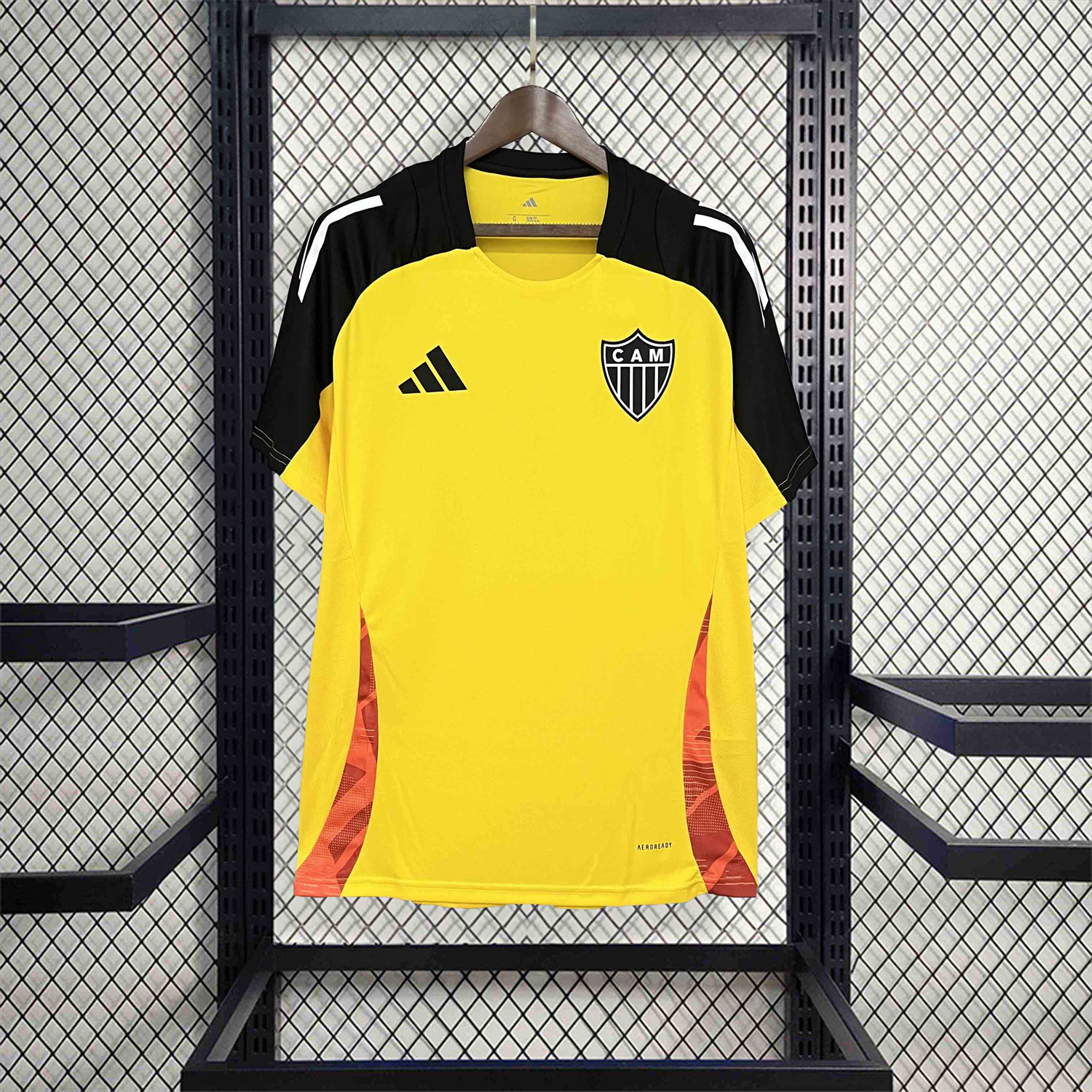 AlphaJersey-Atletico Mineiro 25-26 Yellow Pre-Match Training Unsponsored Jersey - Fans Version