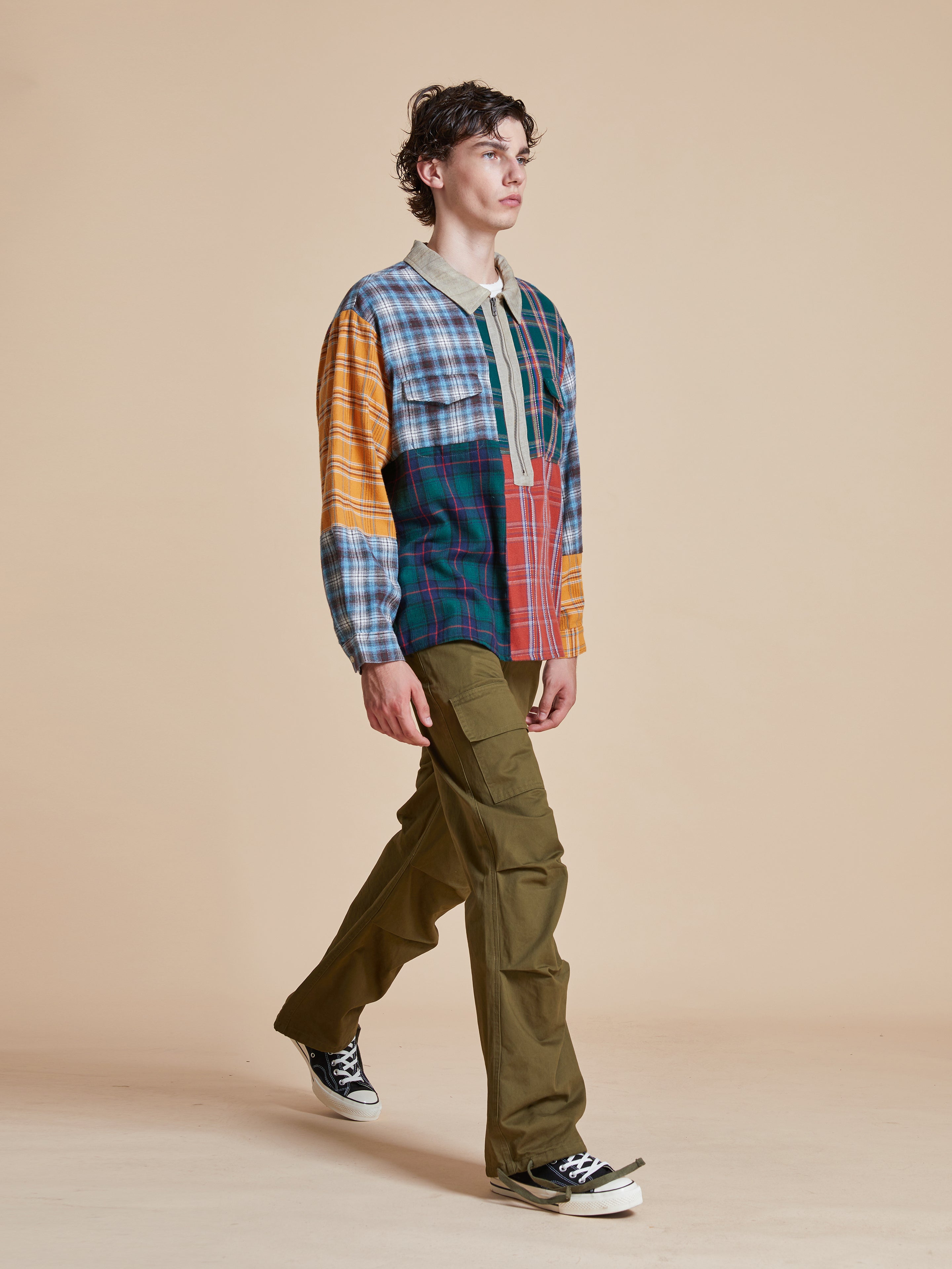 Multi Plaid Tartan Shirt | Modern Menswear by yycbvcnbmmnbm