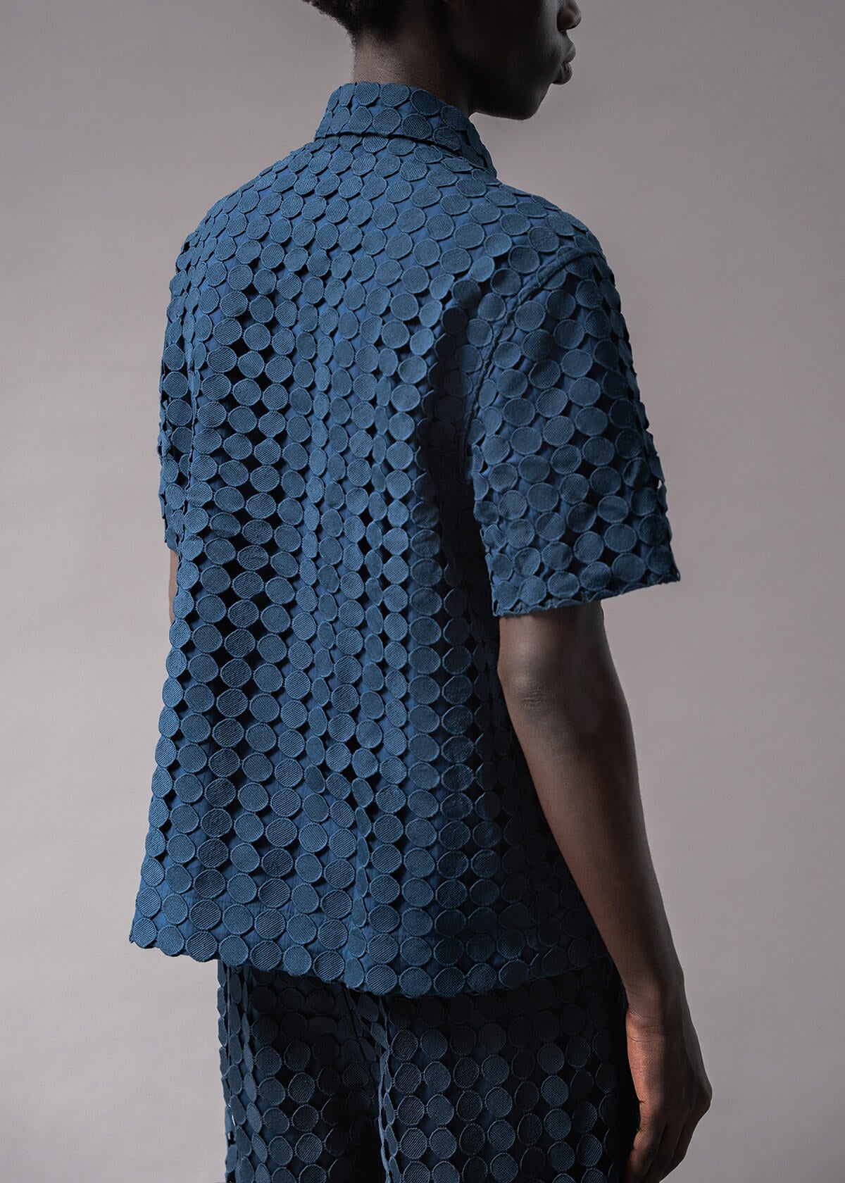 2 Pieced Embroidered Shirt | Modern Menswear by yycbvcnbmmnbm