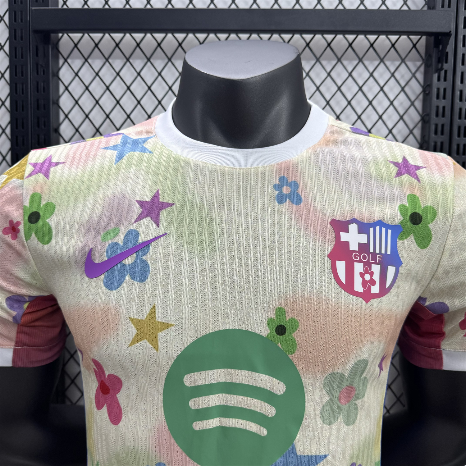 AlphaJersey-Barcelona 25-26 Golf Color Petals Special Yellow Jersey - Player Version