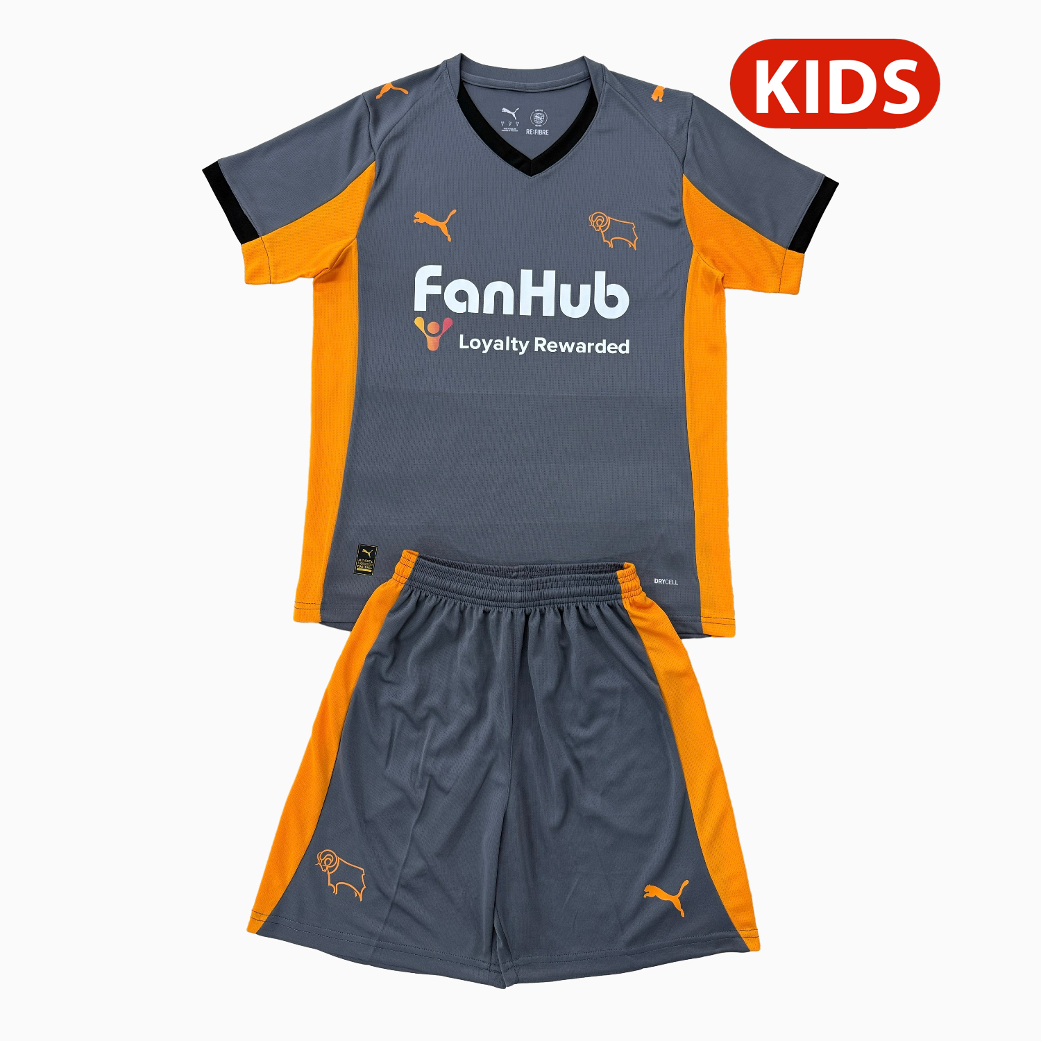 AlphaJersey-Derby County 25-26 Away Kids Kit