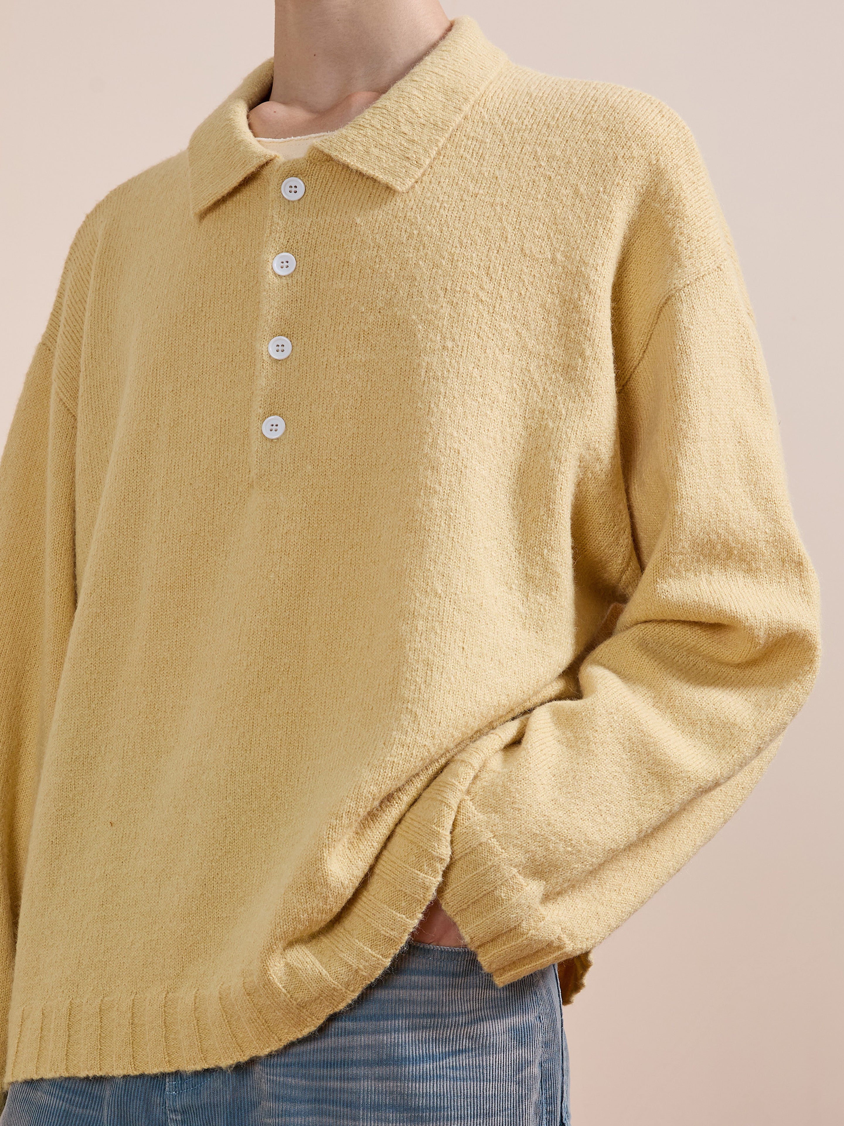 Knit LS Polo Sweater | Modern Menswear by yycbvcnbmmnbm