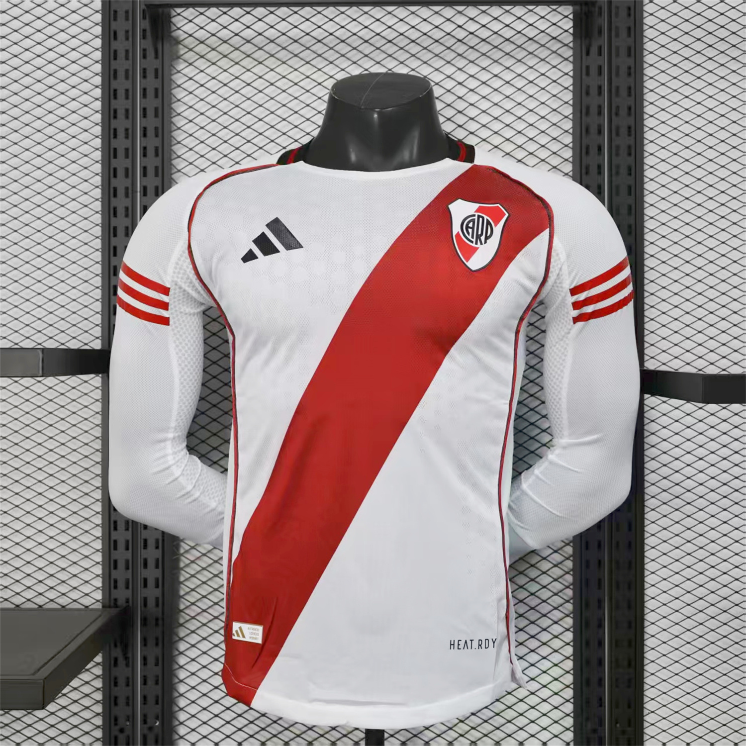 AlphaJersey-River Plate 25-26 Home Unsponsored Long Sleeves Jersey - Player Version
