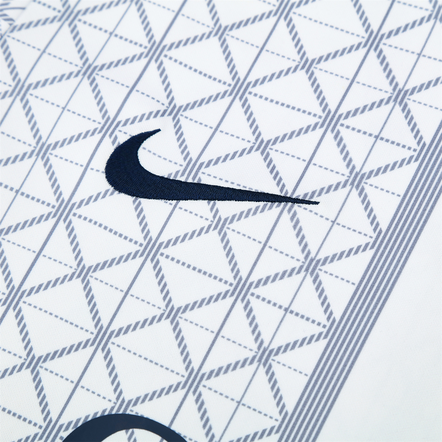 AlphaJersey-Paris Saint-Germain PSG 25-26 Short-Sleeve Training Set - White Top & Deep Blue Shorts