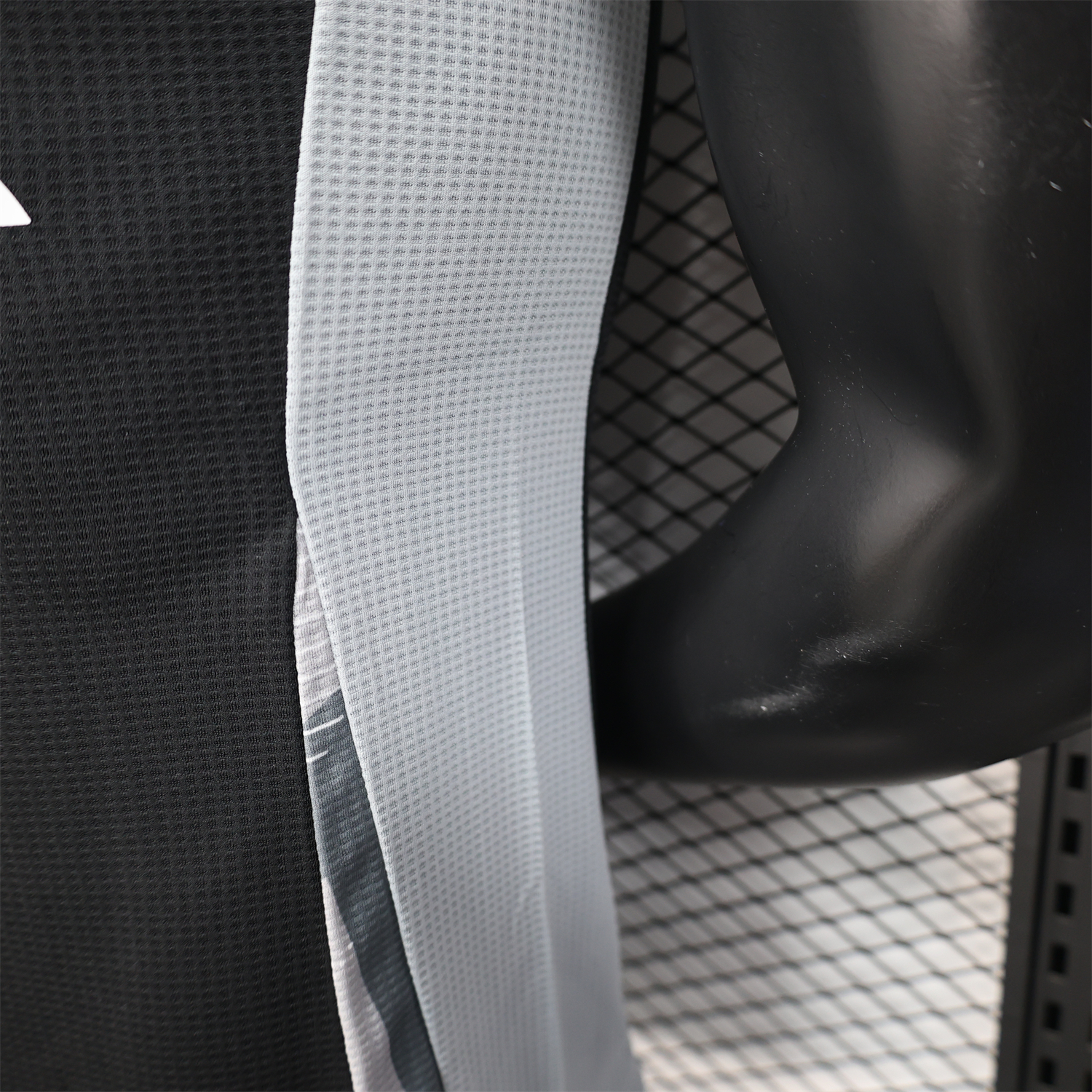 AlphaJersey-Algeria 25-26 Pure Black with White Chest Text Jersey - Player Version