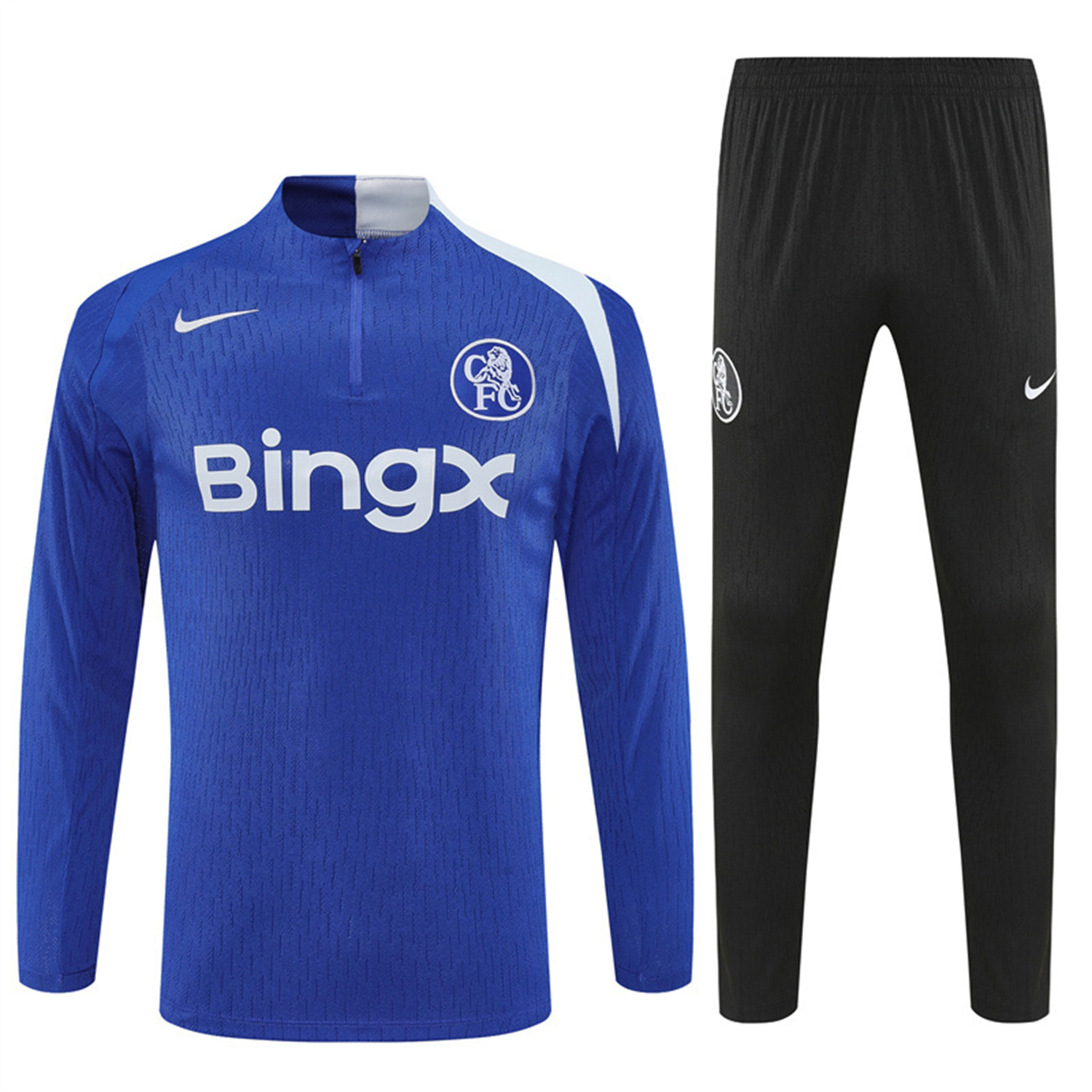 AlphaJersey-C.H.E.L.S.E.A 25-26 Long Sleeve Training Set - Player Version - Blue Top and Black Pants