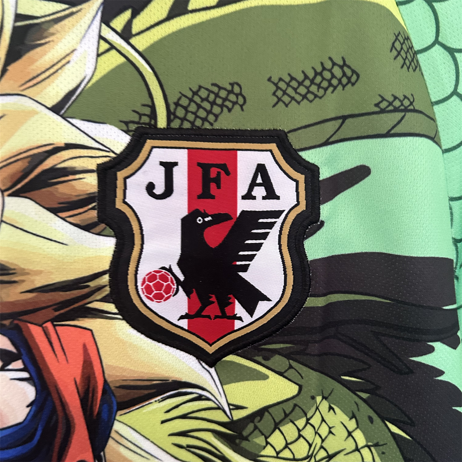 AlphaJersey-Japan 25-26 Dragon Ball Golden Hair Goku Green Special Jersey - Fans Version