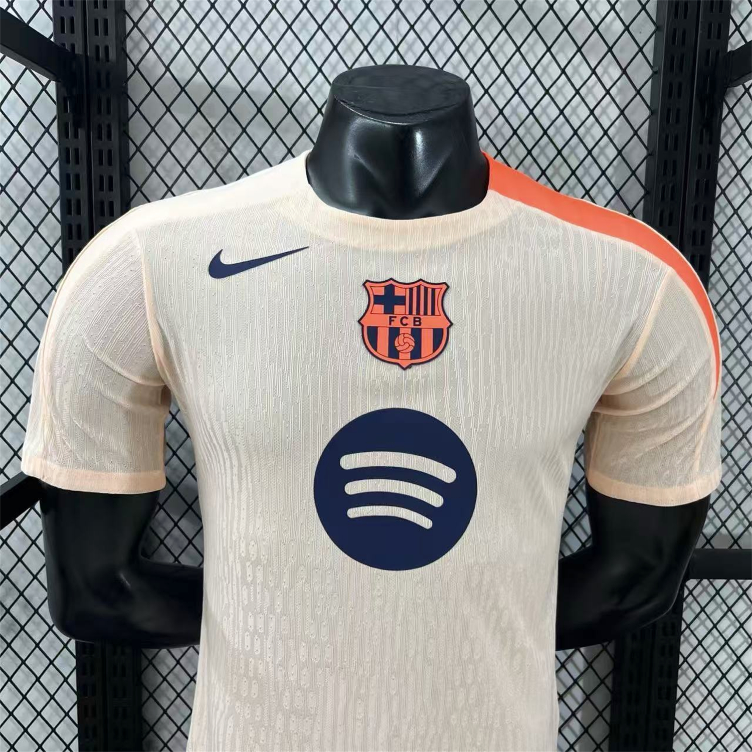 AlphaJersey-Barcelona 25-26 Beige Pre-Match Jersey - Player Version