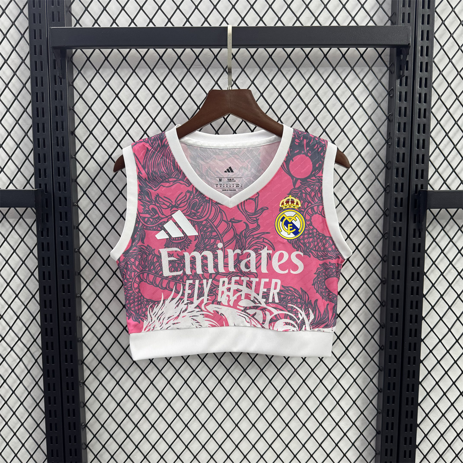 AlphaJersey-Women's Real Madrid 25-26 Pink Dragon Yoga Vest