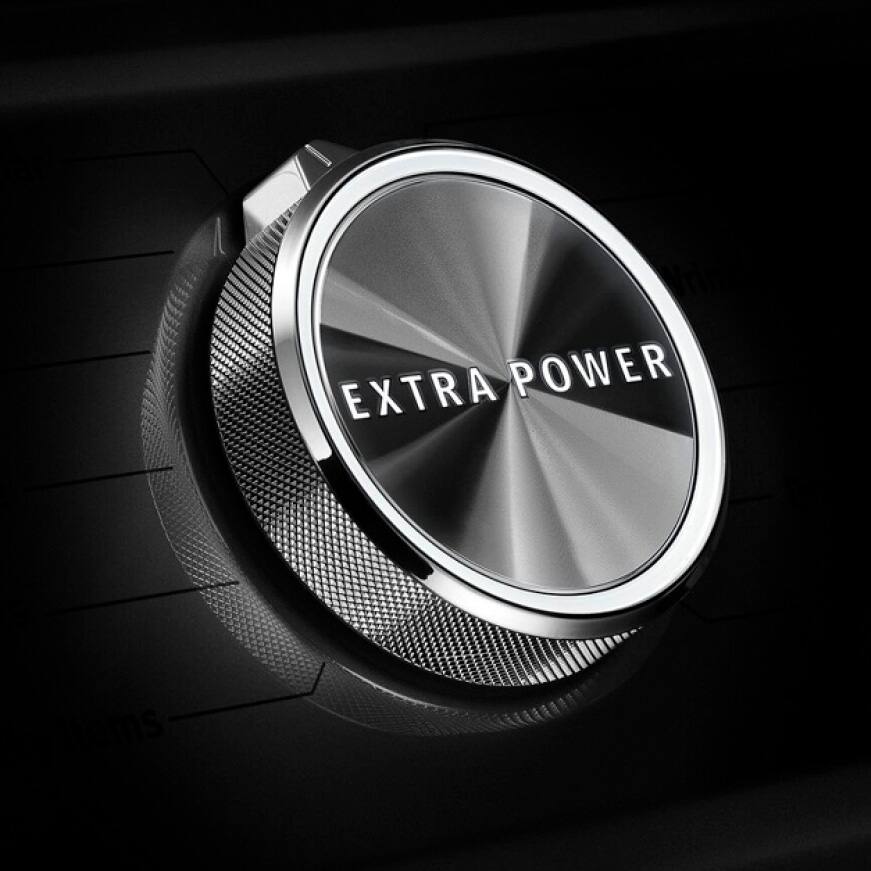 The Extra Power button boosts stain-fighting performance.
