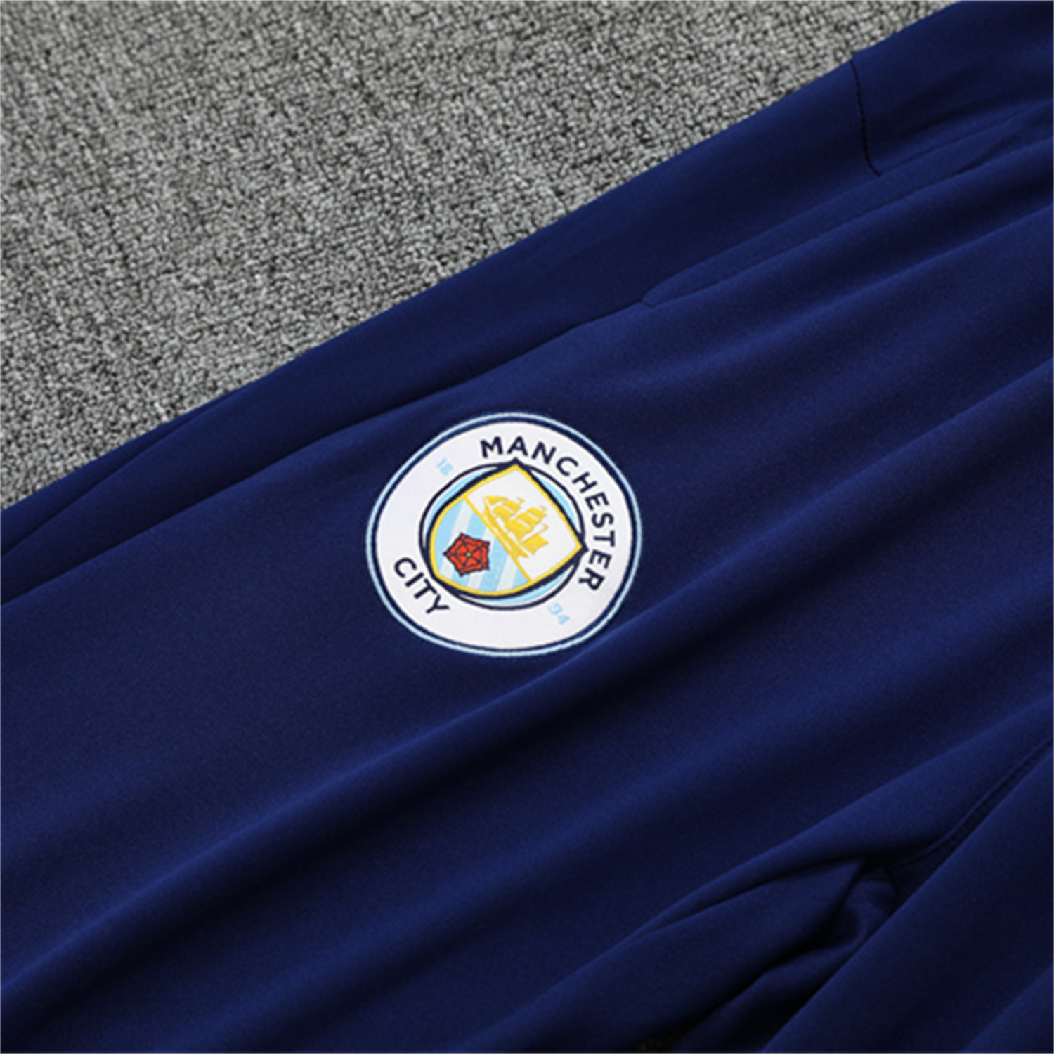 AlphaJersey-Manchester City 25-26 Long Sleeve Training Set -Light Blue Top & Deep Blue Pants