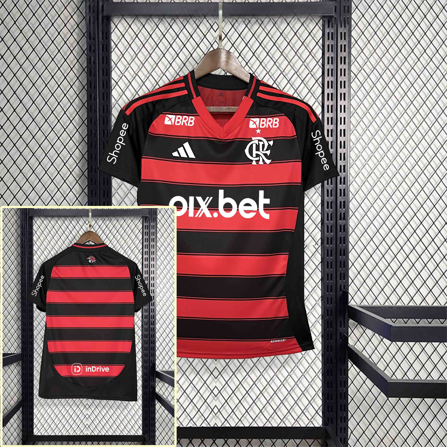 AlphaJersey-Women's Flamengo 25-26 Home Jersey with Sponsors