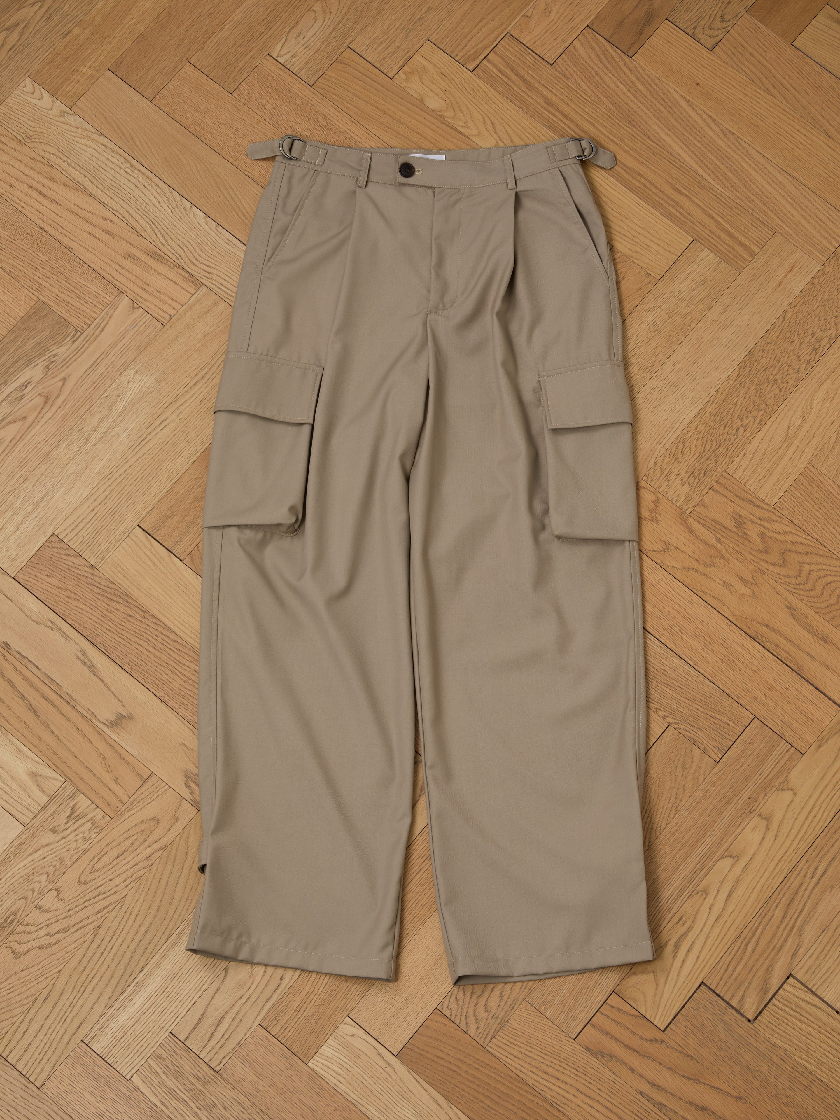 Hava Pleated Cargo Trousers | Modern Menswear by yycbvcnbmmnbm