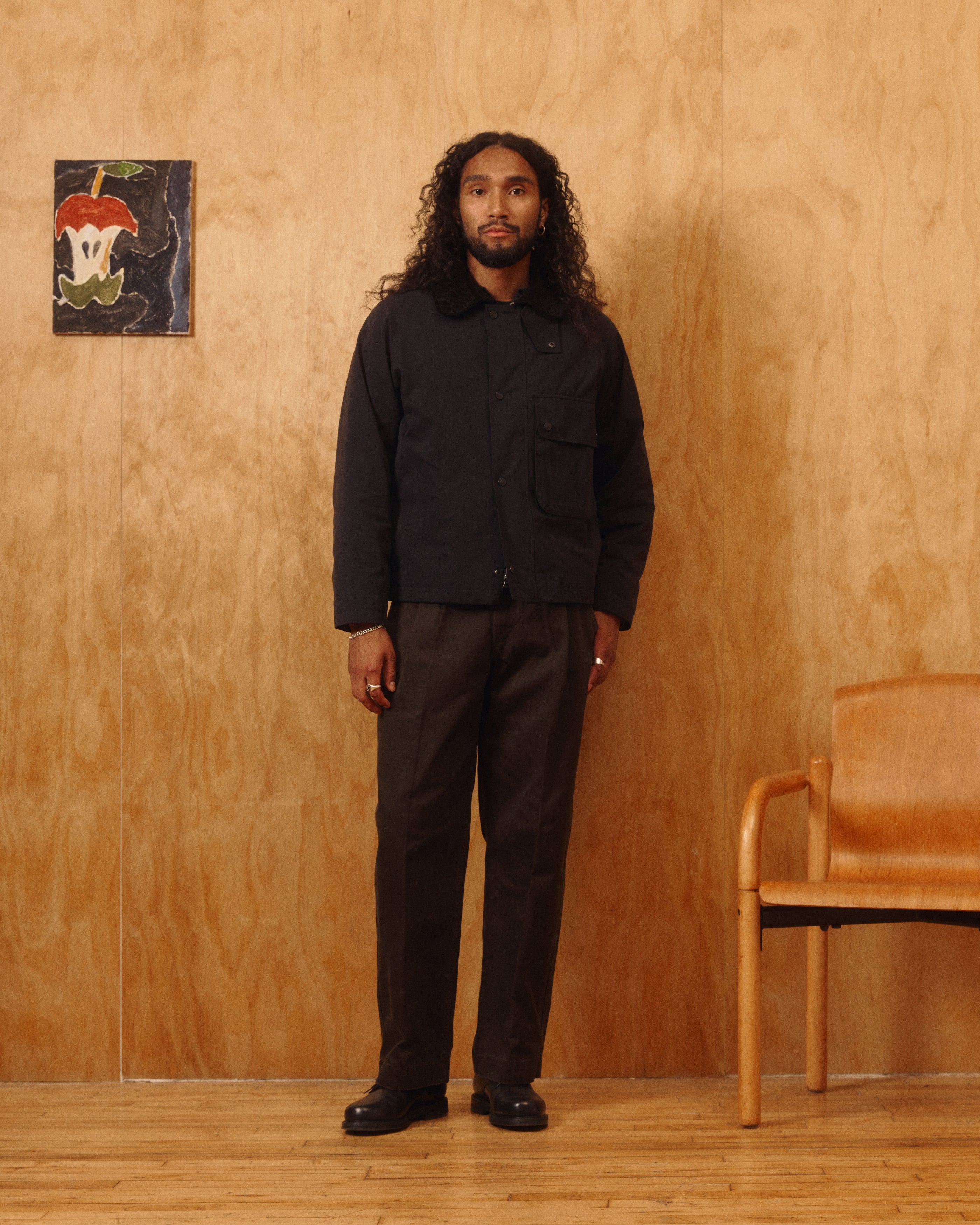 Bay Waxed Cotton & Nylon Jacket | Modern Menswear by yycbvcnbmmnbm
