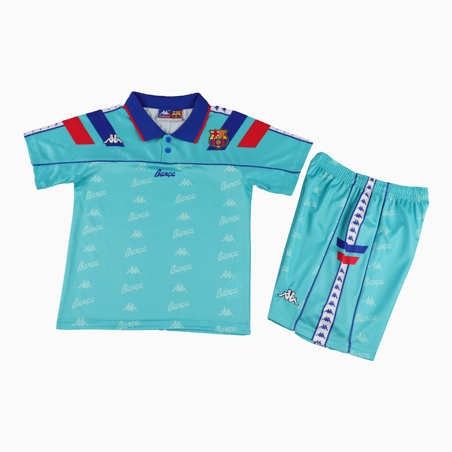 AlphaJersey-Retro Barcelona 1992-95 Away Kids Kit