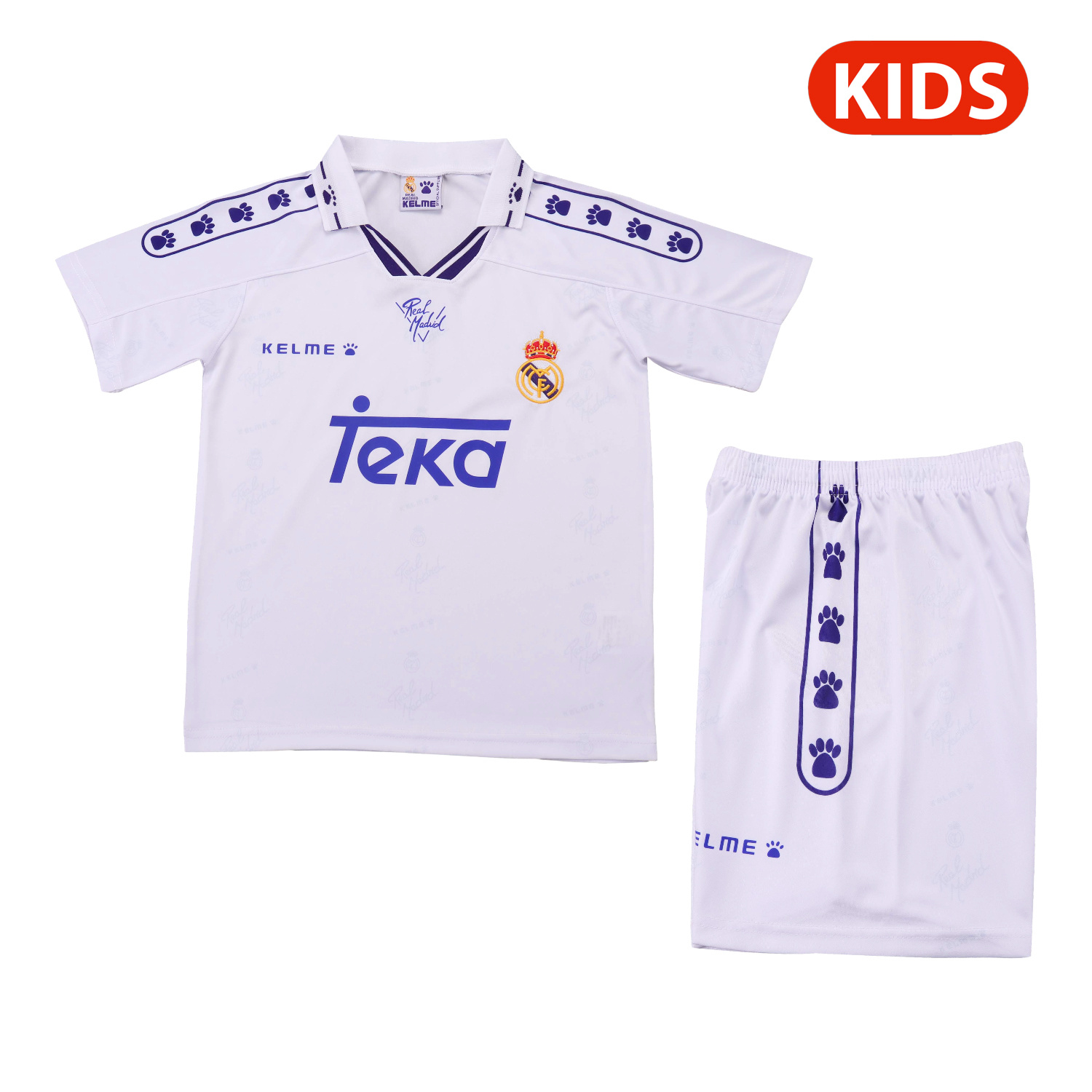 AlphaJersey-Retro Real Madrid 1994-96 Home Kids Kit