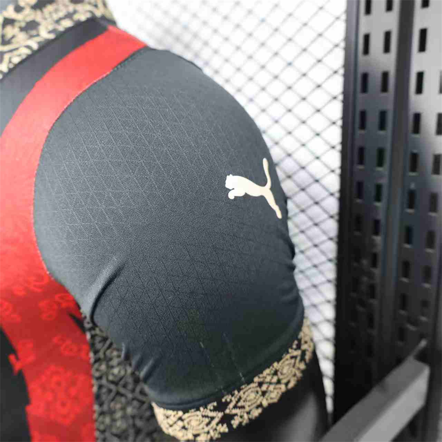 AlphaJersey-AC Milan 25-26 Team Name Advertisement Red & Black POLO Special Jersey - Player Version