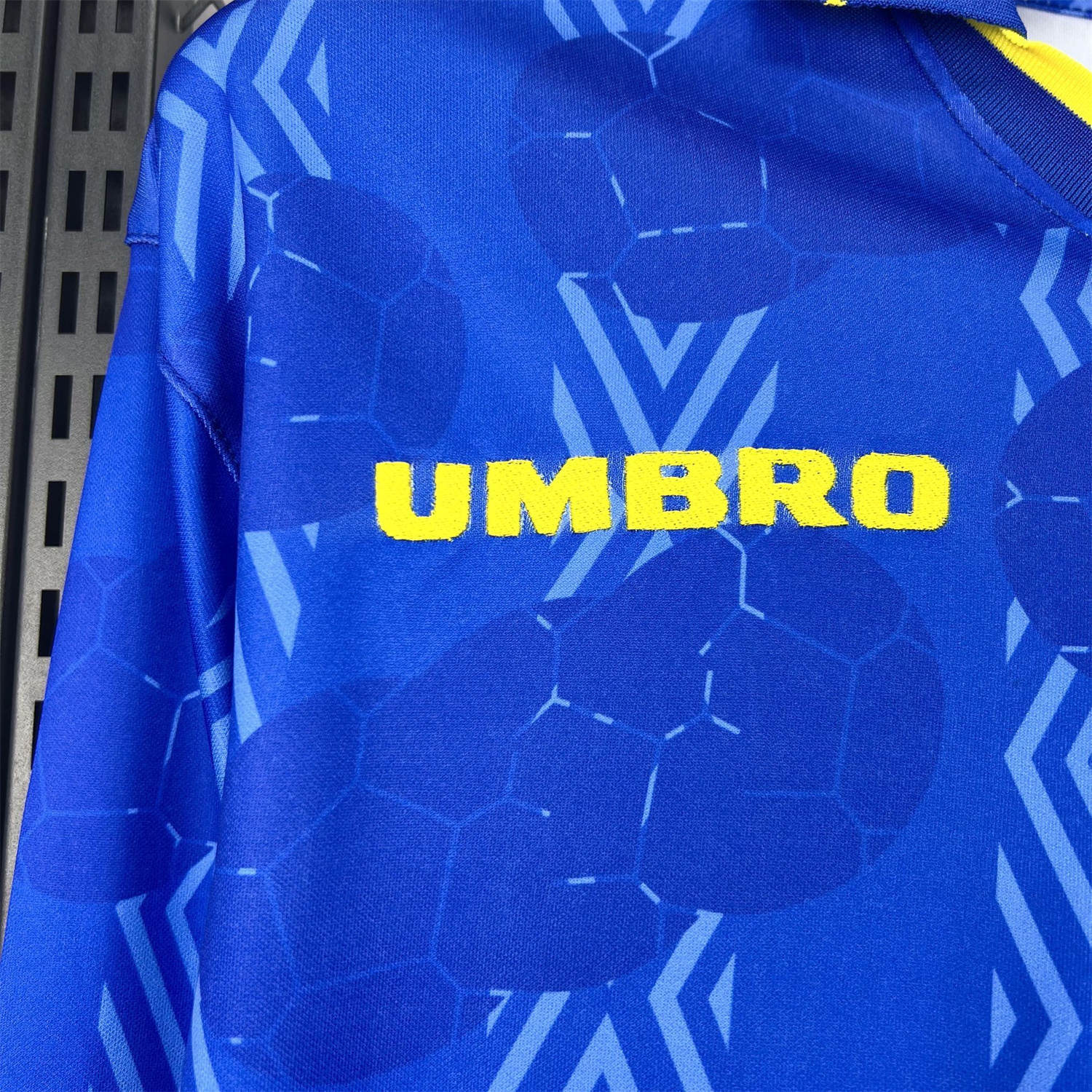 AlphaJersey-Retro Colombia 1994 Away Long Sleeves Jersey