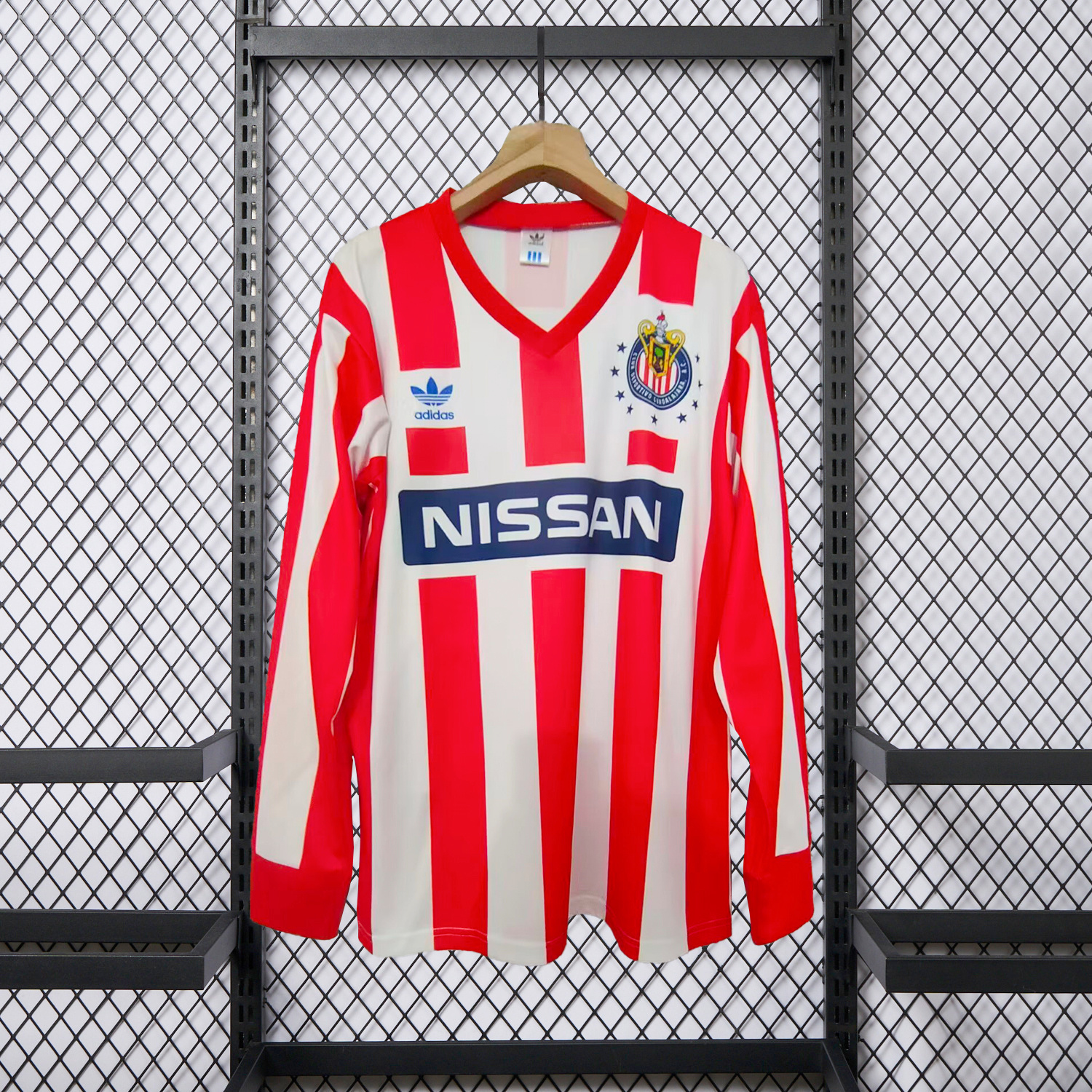 AlphaJersey-Retro Chivas de Guadalajara 1990-91 Home Long Sleeves Jersey