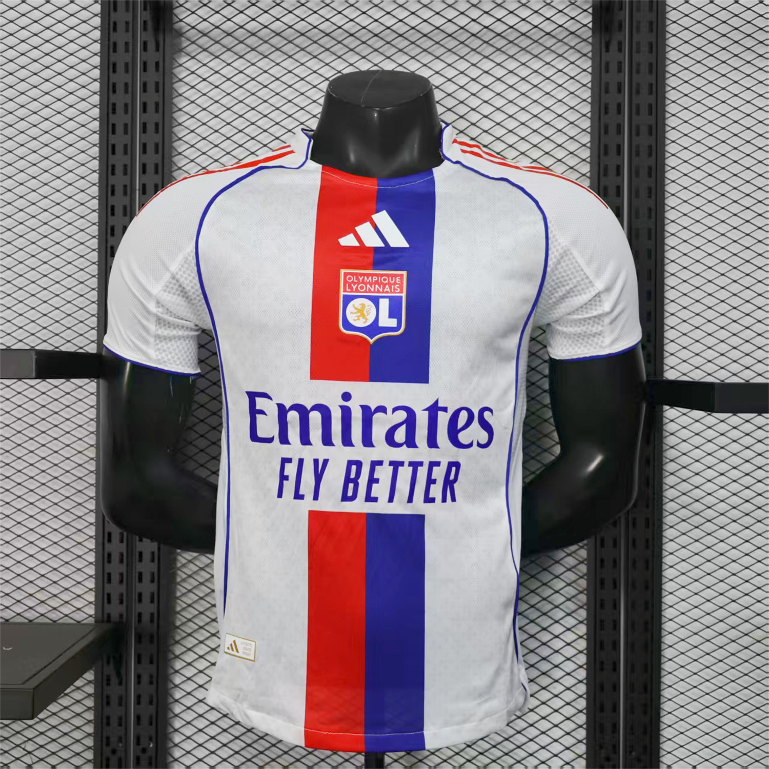 AlphaJersey-Olympique Lyonnais Lyon 25-26 Home White Jersey - Player Version
