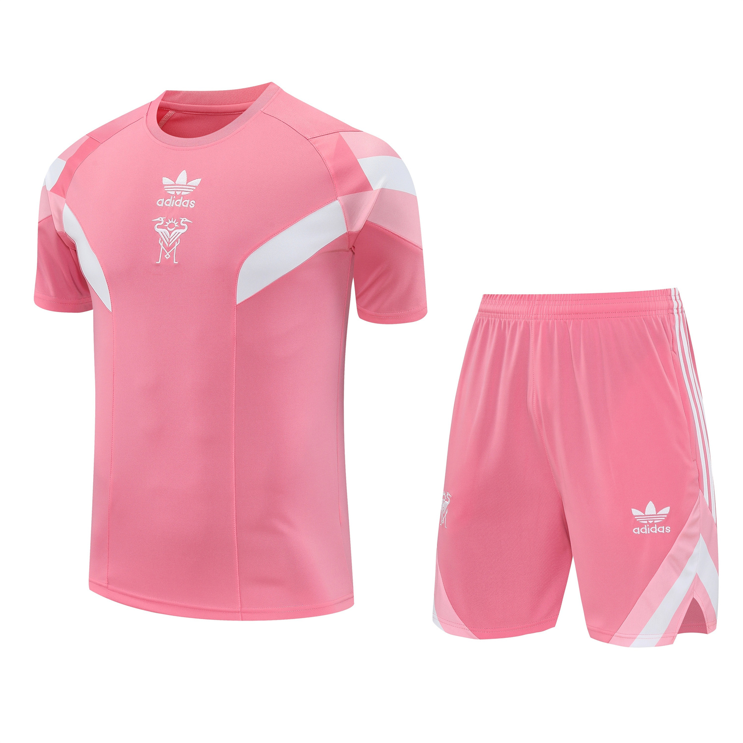 AlphaJersey-INT M.A.M 25-26 Short-Sleeve Training Set - Pink Top & Pink Shorts
