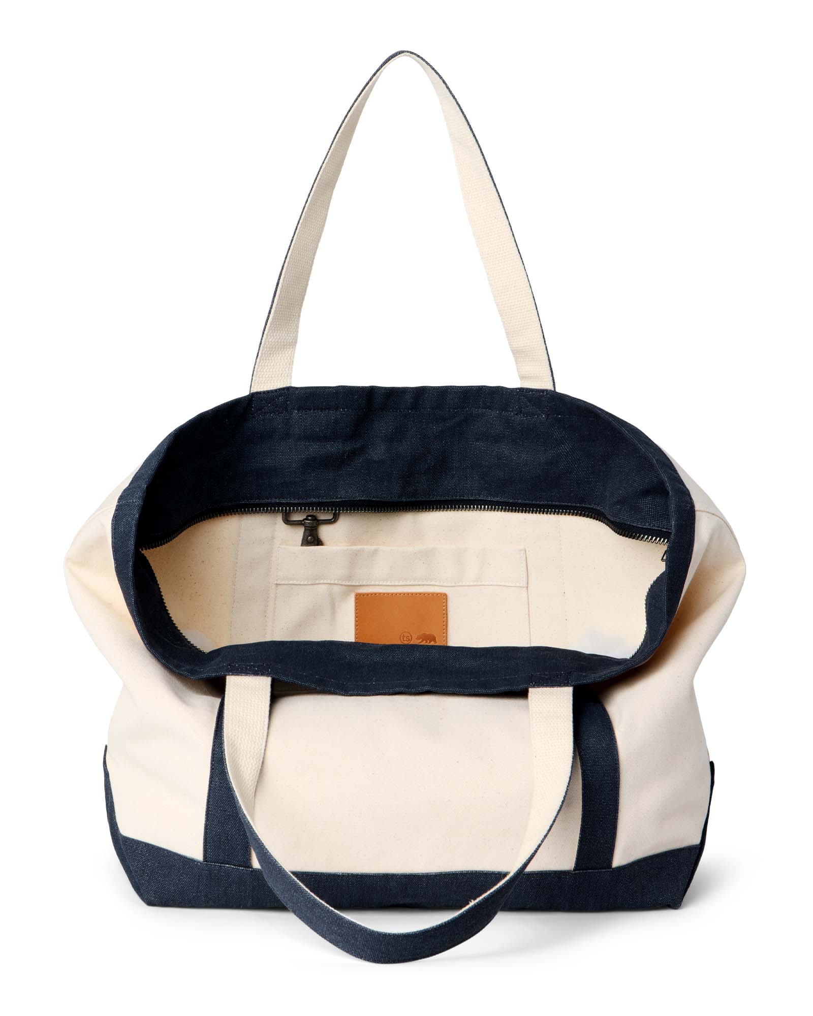 The Schooner Tote in Seeded Natural Chipped Canvas | Modern Menswear by yycbvcnbmmnbm